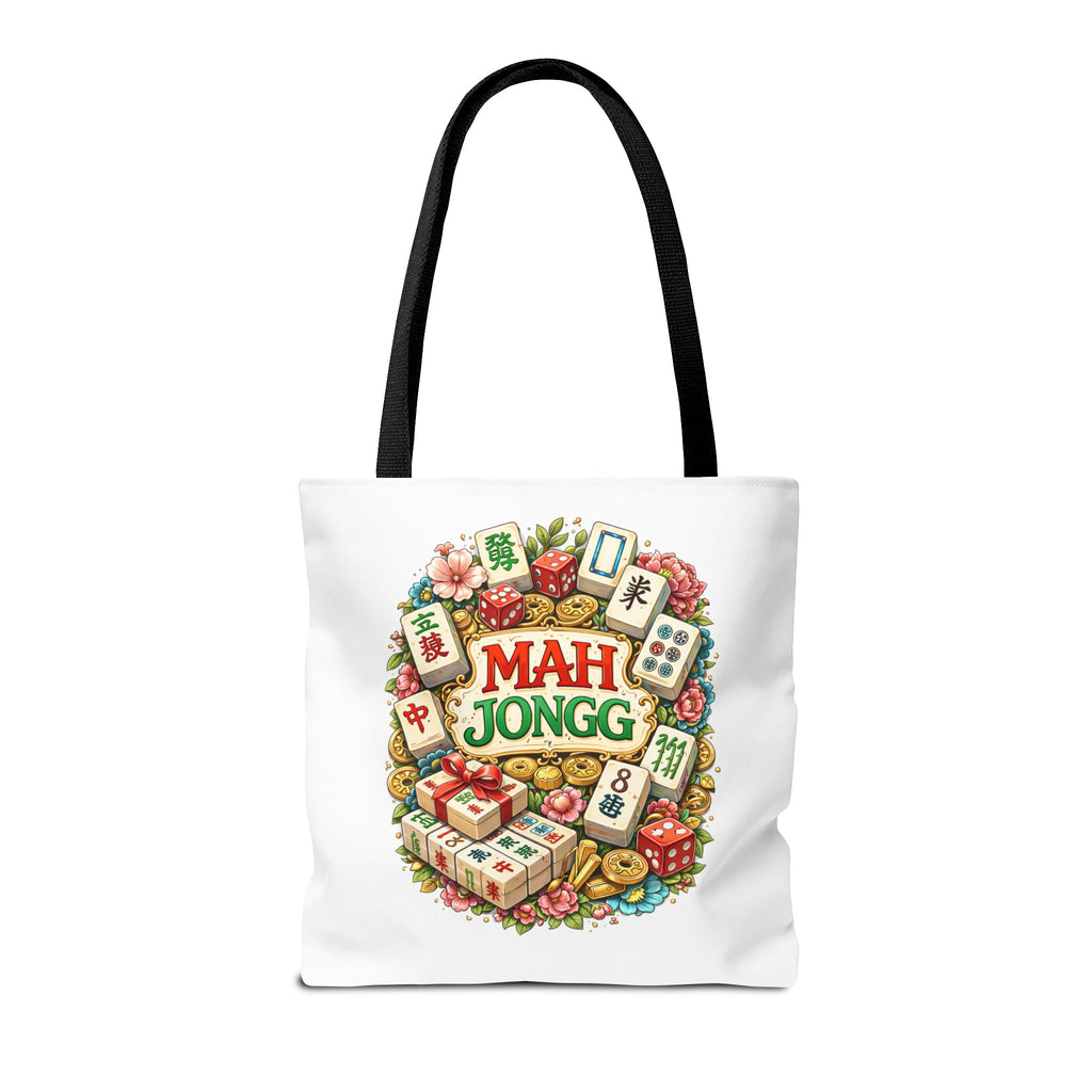 White American Mahjongg Tiles Tote Bag | All-Over Print Tote