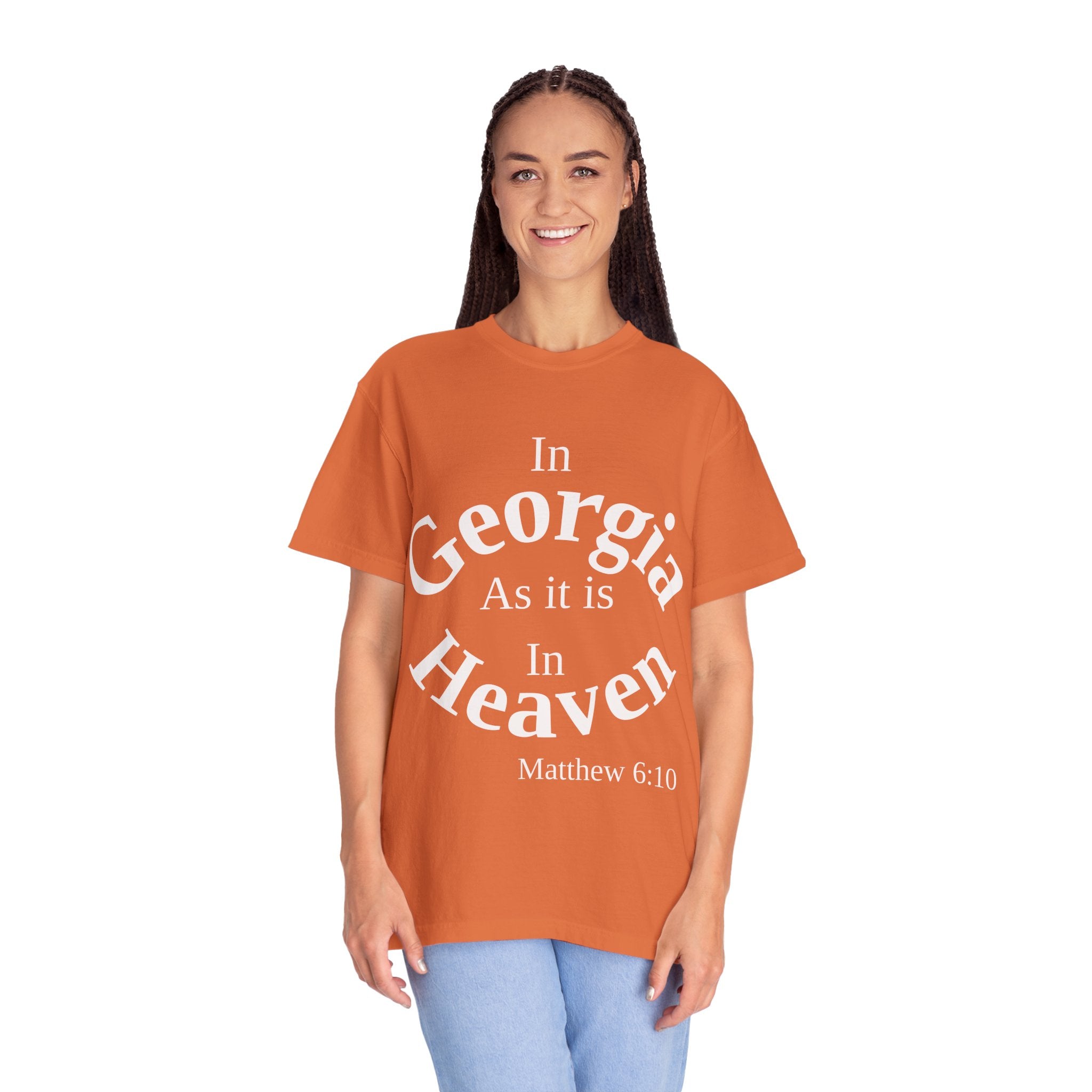Georgia Unisex T-Shirt, Matthew 6:10 Faith Apparel, Everyday Inspiration Tee, Home State Love Christian Clothing