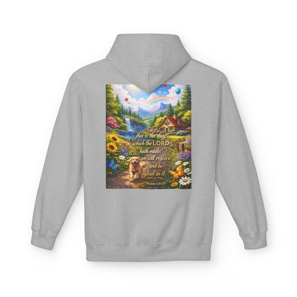 This Is the Day Which the Lord Hath Made Hoodie | Christian Scripture Faith Design