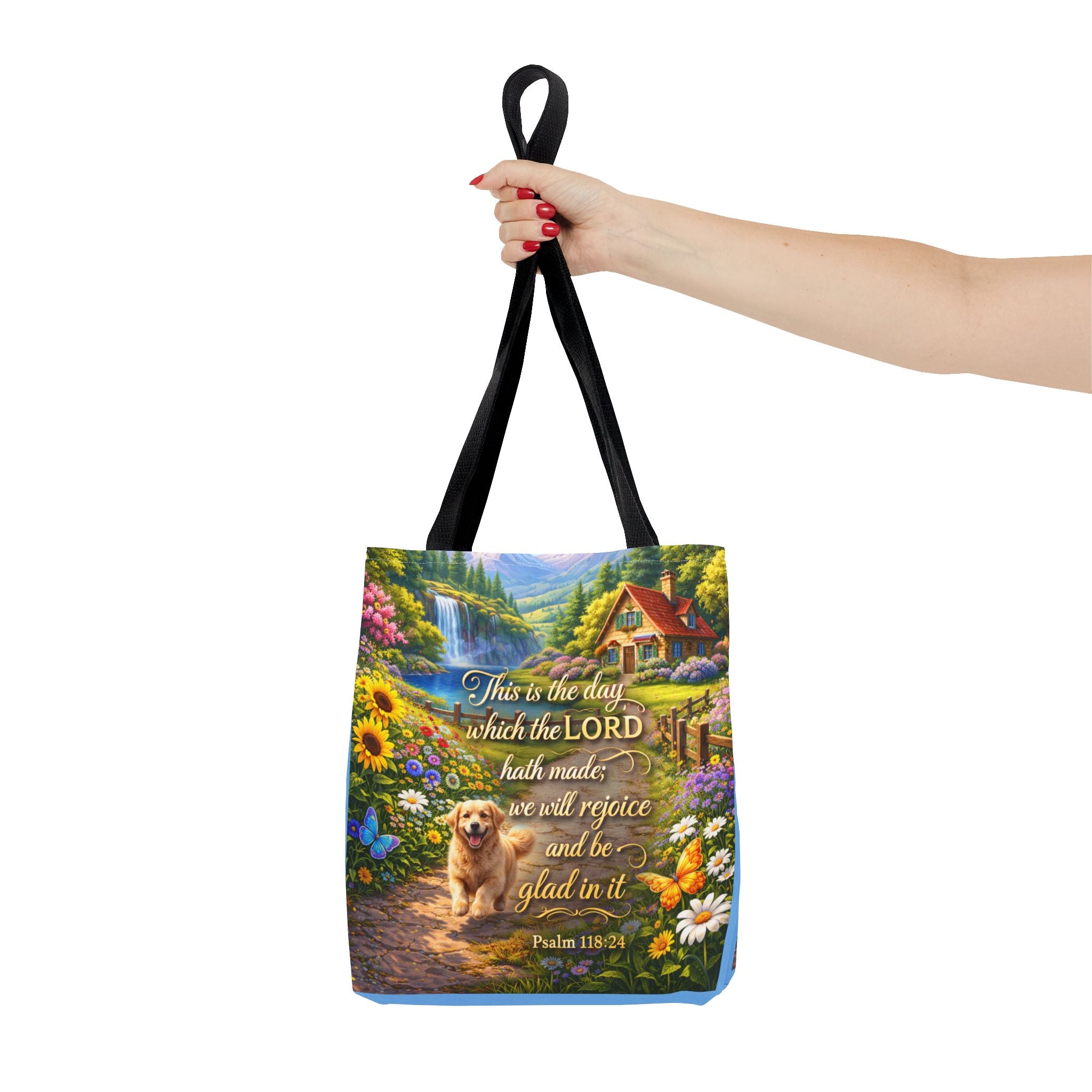 This Is The Day Which The Lord Hath Made | Christian Tote Bag | Scripture Canvas Tote
