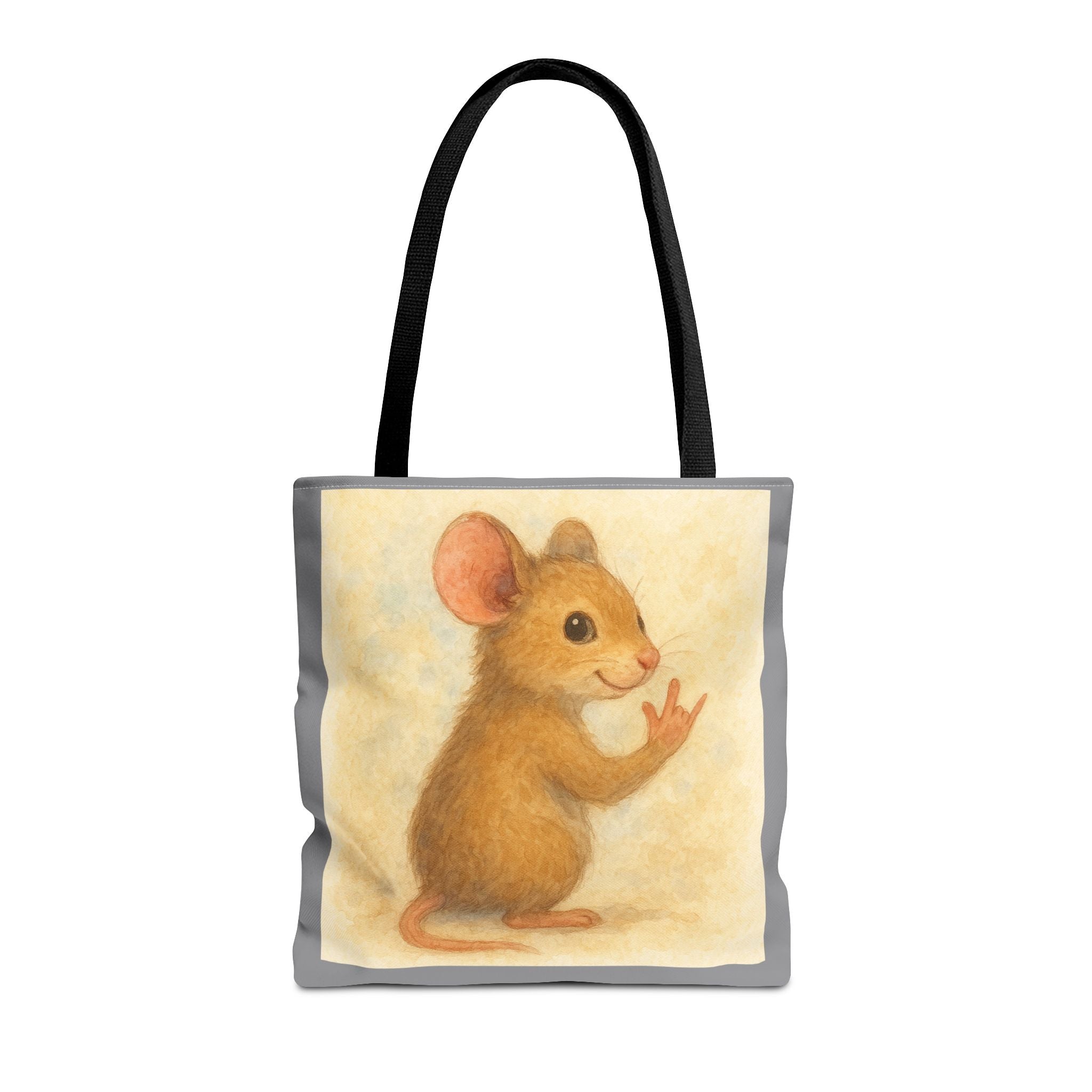 Tote Bag - Mouse 2 I Love You, Cute Animal Print, Carry-All Shoulder Bag, Reusable Shopping Tote, Gift for Animal Lovers
