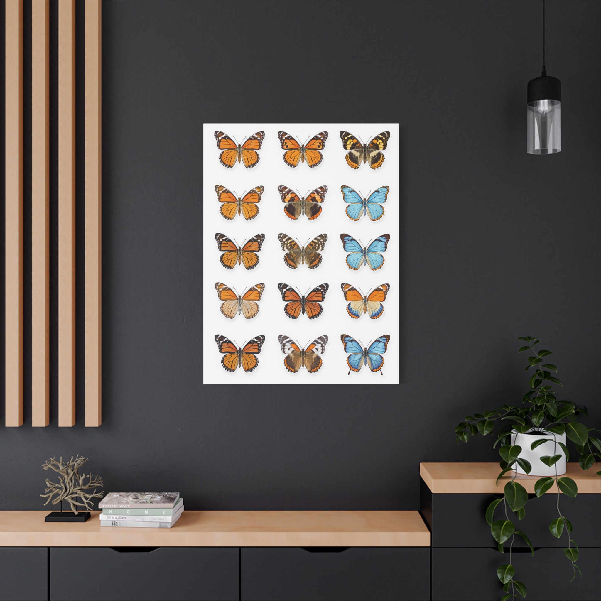Butterflies 1 Wall Art, Butterfly Lover Gift, Matte Canvas Print, Butterfly Decor, Nature Artwork
