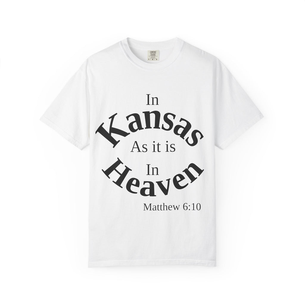 Kansas Unisex T-Shirt, Matthew 6:10 Faith Apparel, Everyday Inspiration Tee, Home State Love Christian Clothing