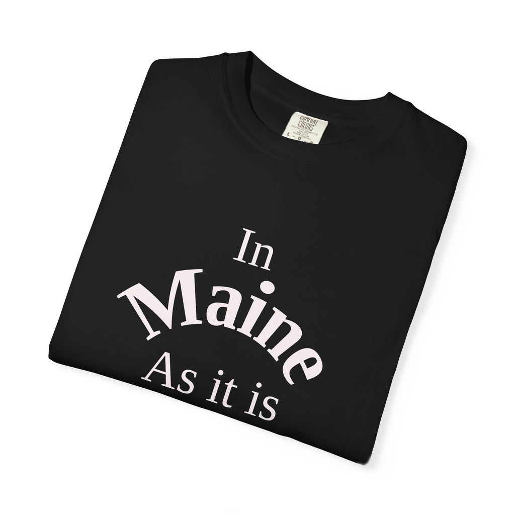 Maine Unisex T-Shirt, Matthew 6:10 Faith Apparel, Everyday Inspiration Tee, Home State Love Christian Clothing