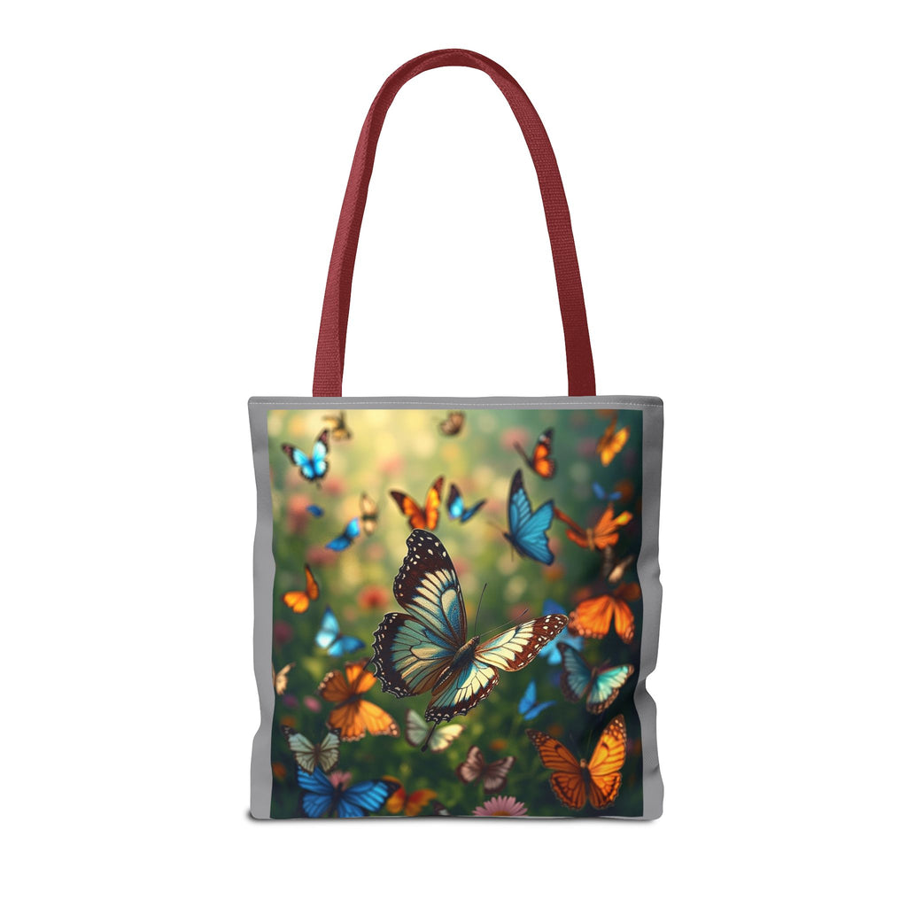 Butterfly Swam 1 Tote Bag - Floral Nature Garden Shopping Bag, Reusable Canvas Handbag, Eco-Friendly Market Tote, Gift for Her, Spring