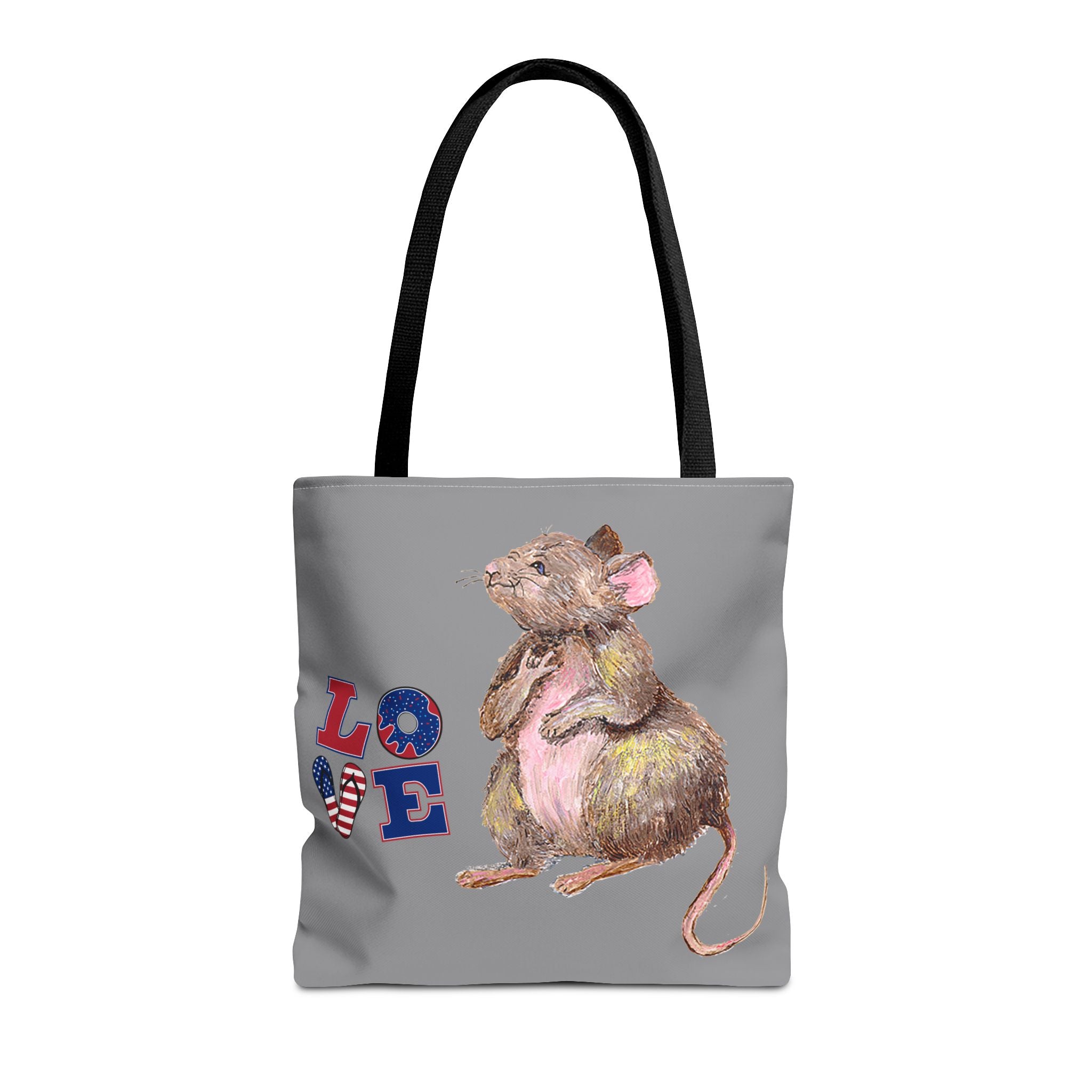 I Love You Mouse Patriotic LOVE Tote Bag | Mouse 1 | All-Over Print