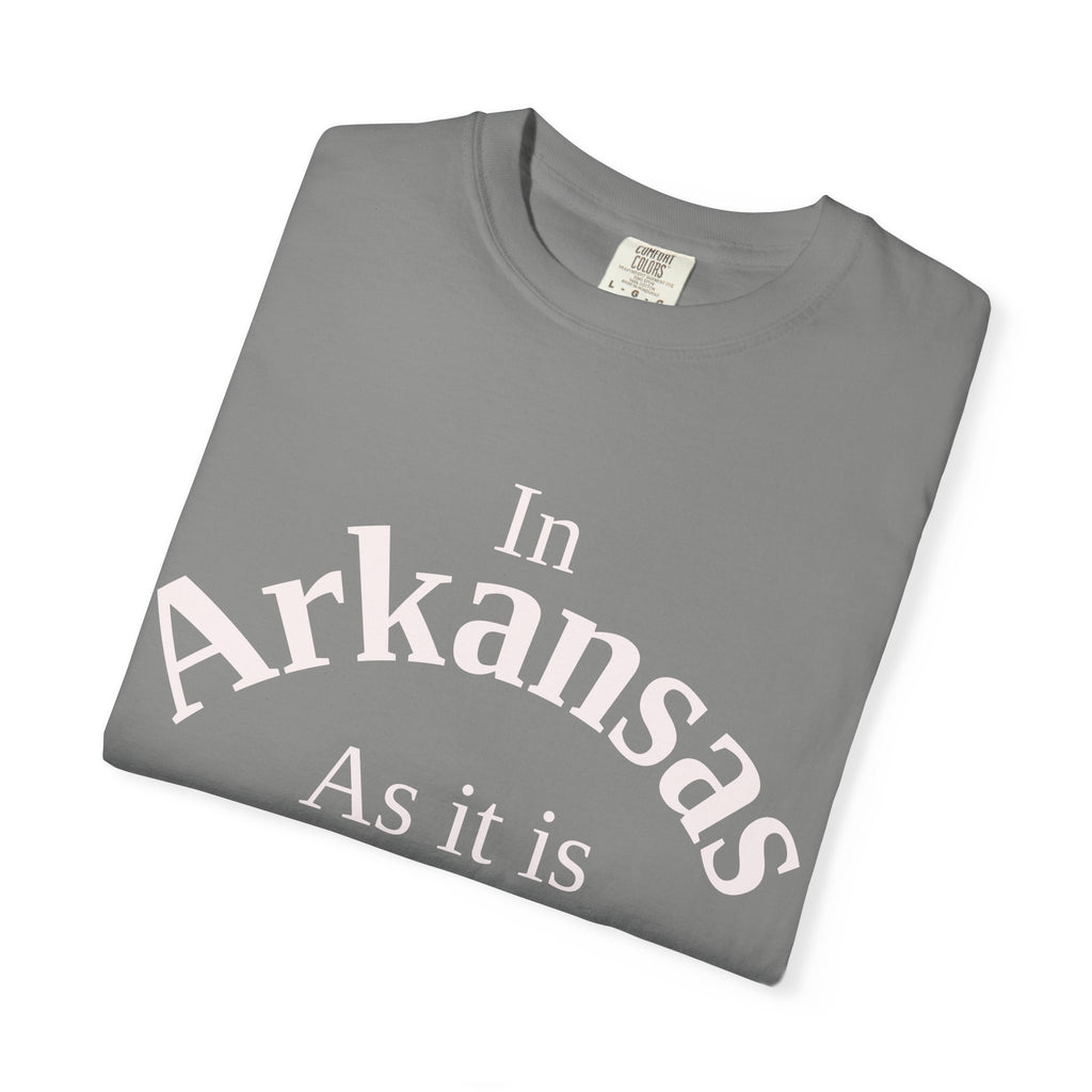 Arkansas Unisex T-Shirt, Matthew 6:10 Faith Apparel, Everyday Inspiration Tee, Home State Love Christian Clothing