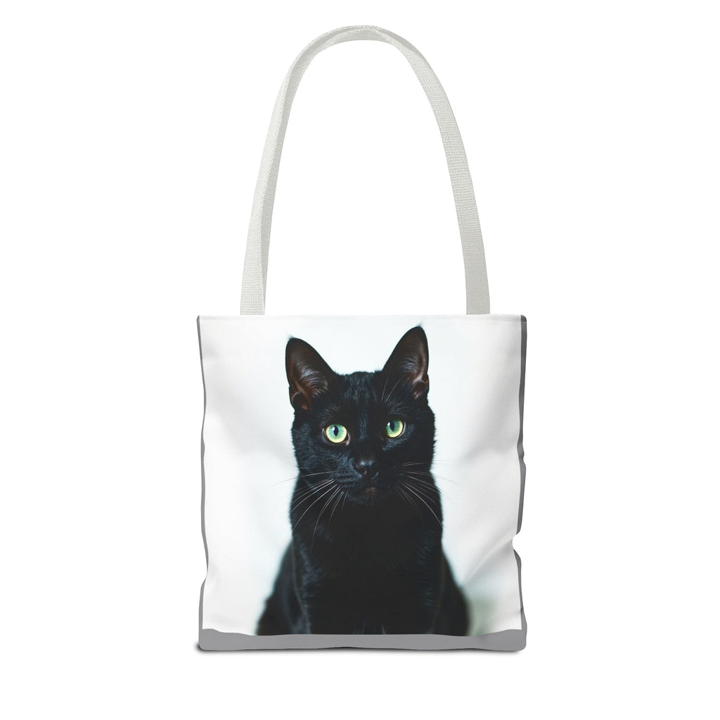Tote Bag - Black Cat, Carry-All Shoulder Bag, Reusable Shopping Tote, Gift for Animal Lovers