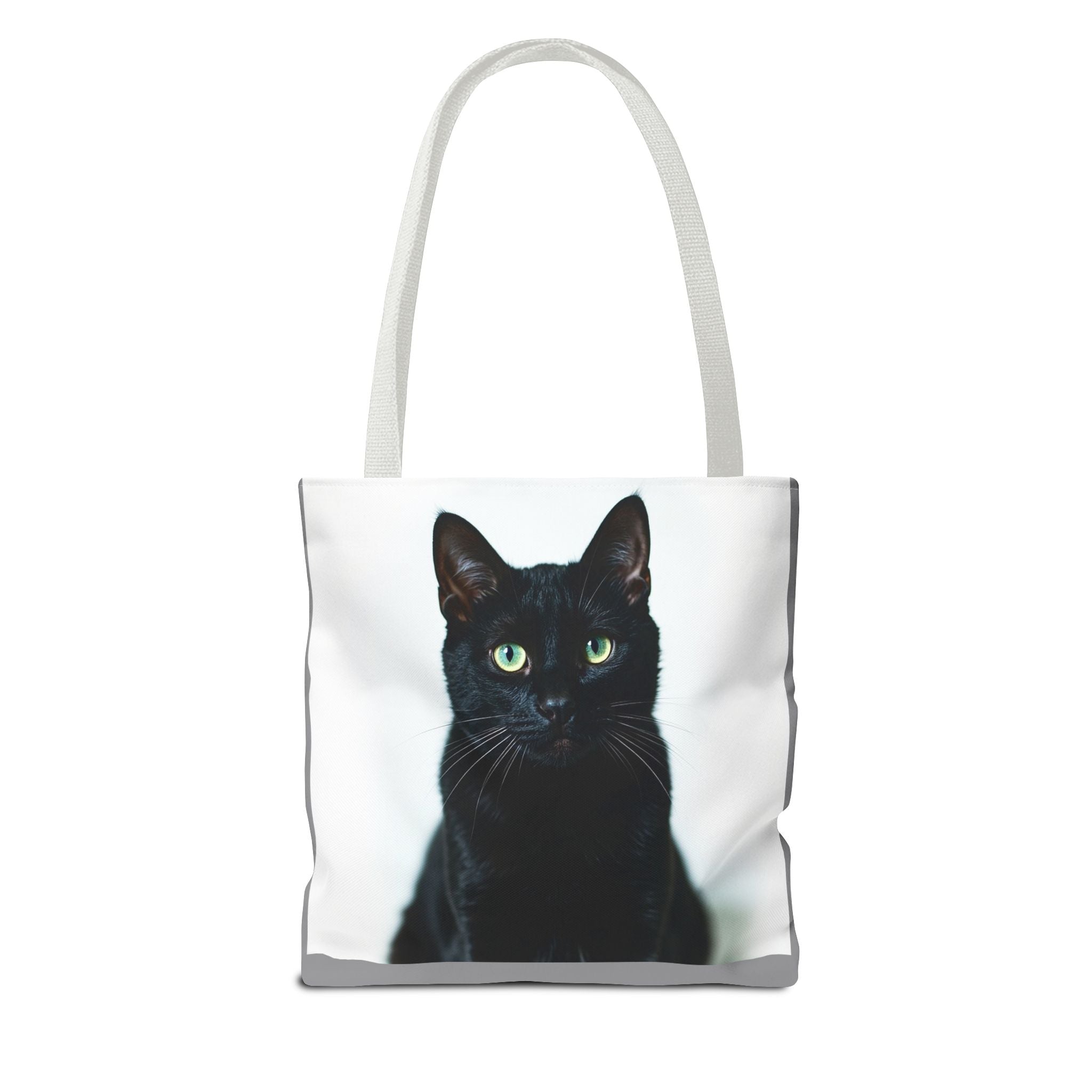 Tote Bag - Black Cat, Carry-All Shoulder Bag, Reusable Shopping Tote, Gift for Animal Lovers