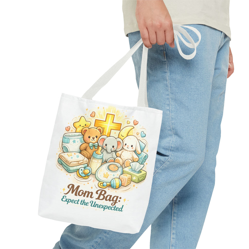 Mom Bag White Tote Bag | All-Over Print Tote