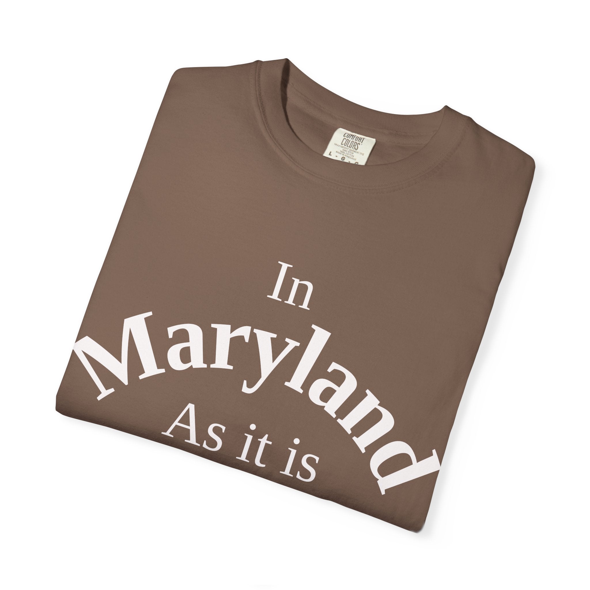 Maryland Unisex T-Shirt, Matthew 6:10 Faith Apparel, Everyday Inspiration Tee, Home State Love Christian Clothing