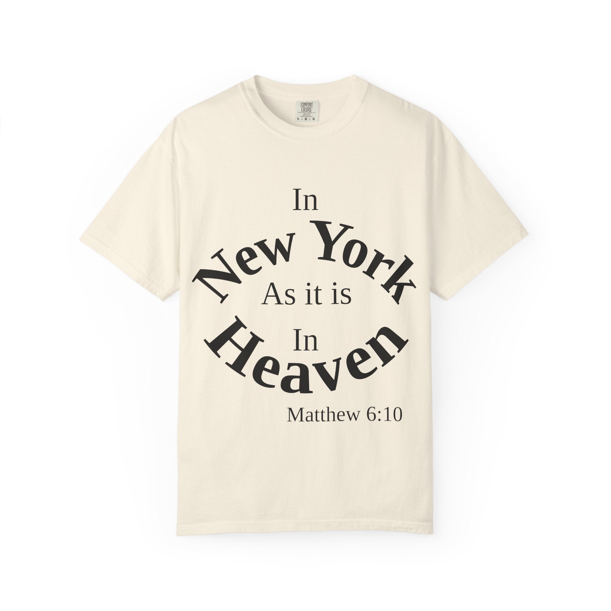 New York Unisex T-Shirt, Matthew 6:10 Faith Apparel, Everyday Inspiration Tee, Hometown Love Christian Clothing