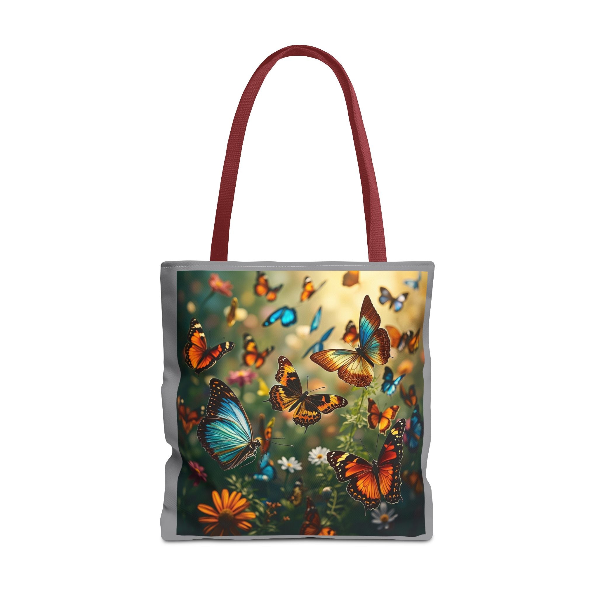 Butterfly Swam 2 Tote Bag - Floral Nature Garden Shopping Bag, Reusable Canvas Handbag, Eco-Friendly Market Tote, Gift for Her, Spring