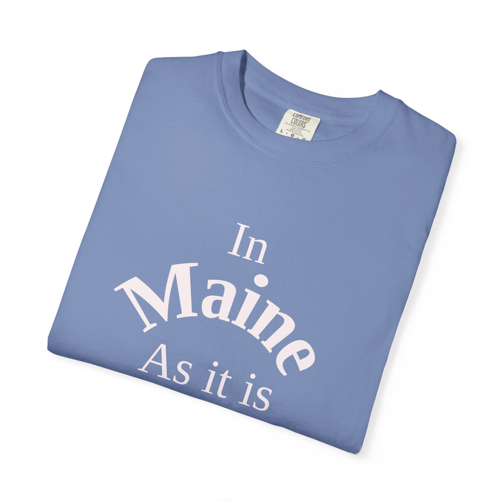 Maine Unisex T-Shirt, Matthew 6:10 Faith Apparel, Everyday Inspiration Tee, Home State Love Christian Clothing