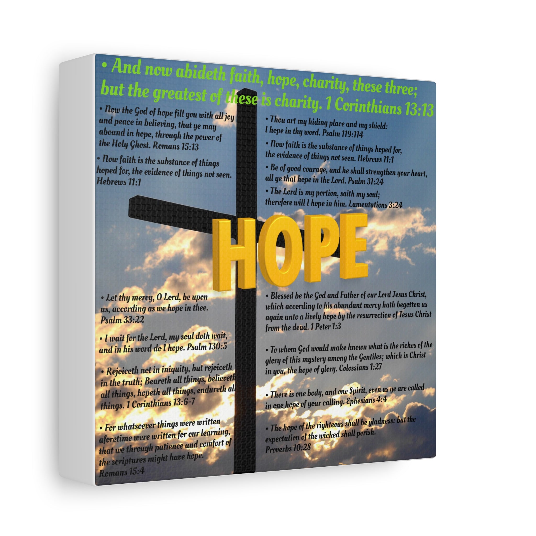 Hope Set 2 of 3 Canvas Art, Stretched Canvas Print Wall Decor, Unique Gift Idea