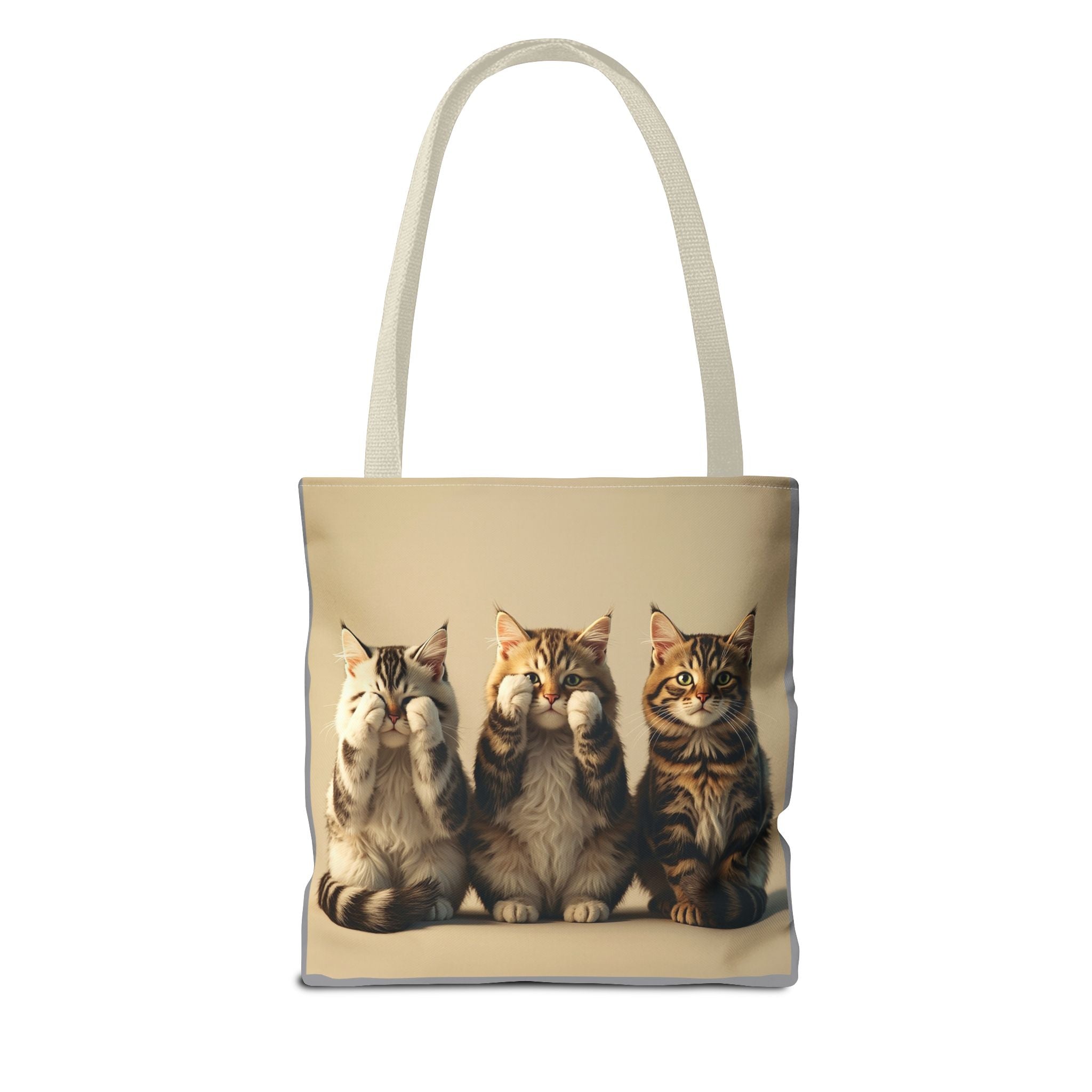 Tote Bag - Three Cats, Carry-All Shoulder Bag, Reusable Shopping Tote, Gift for Animal Lovers