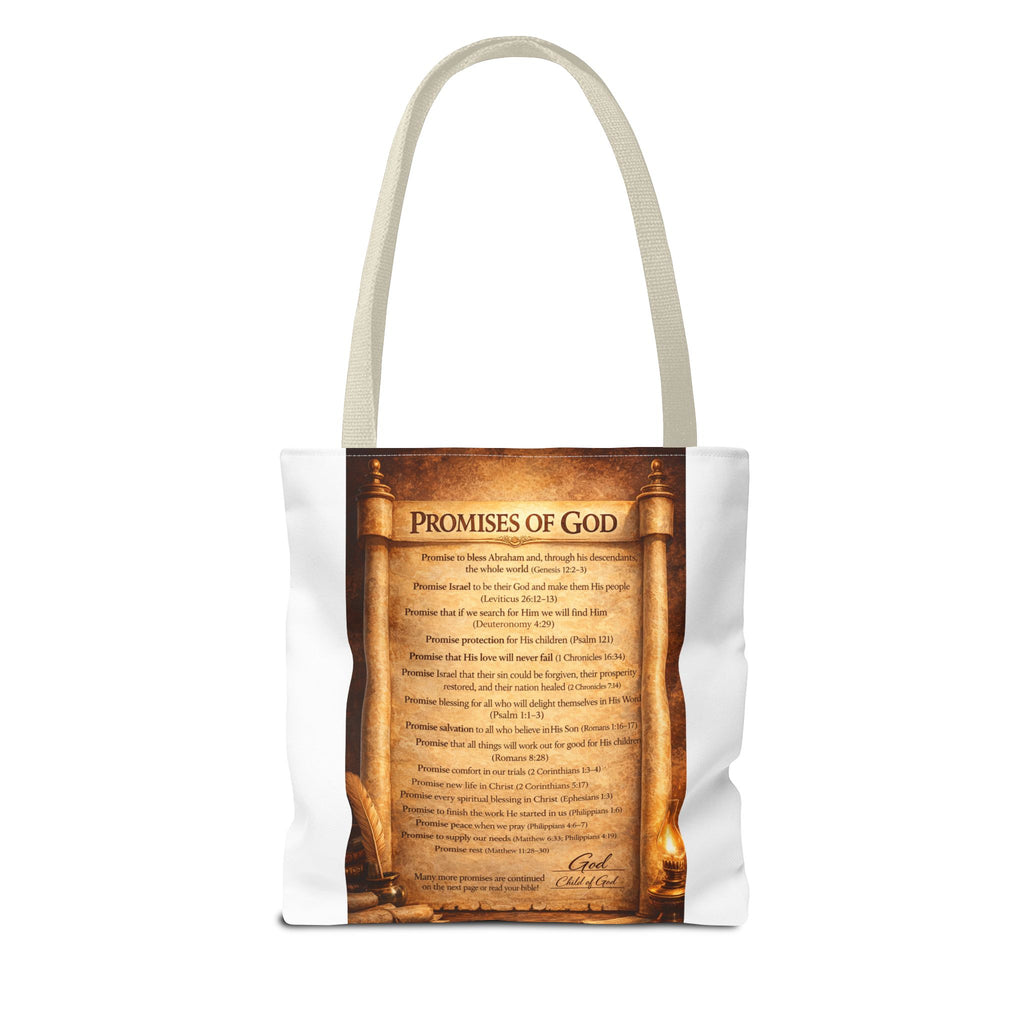 The Promises of God Tote Bag | Scripture Faith Design