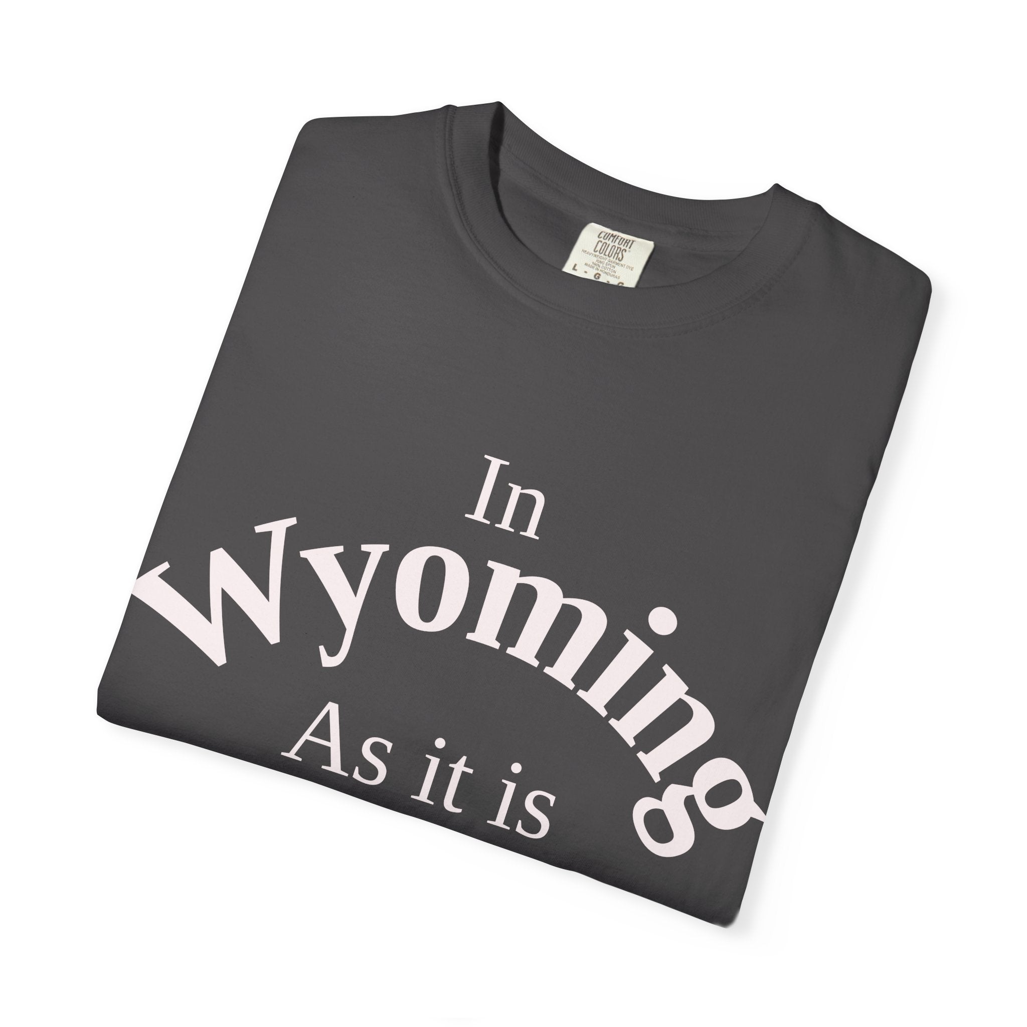 Wyoming Unisex T-Shirt, Matthew 6:10 Faith Apparel, Everyday Inspiration Tee, Home State Love Christian Clothing