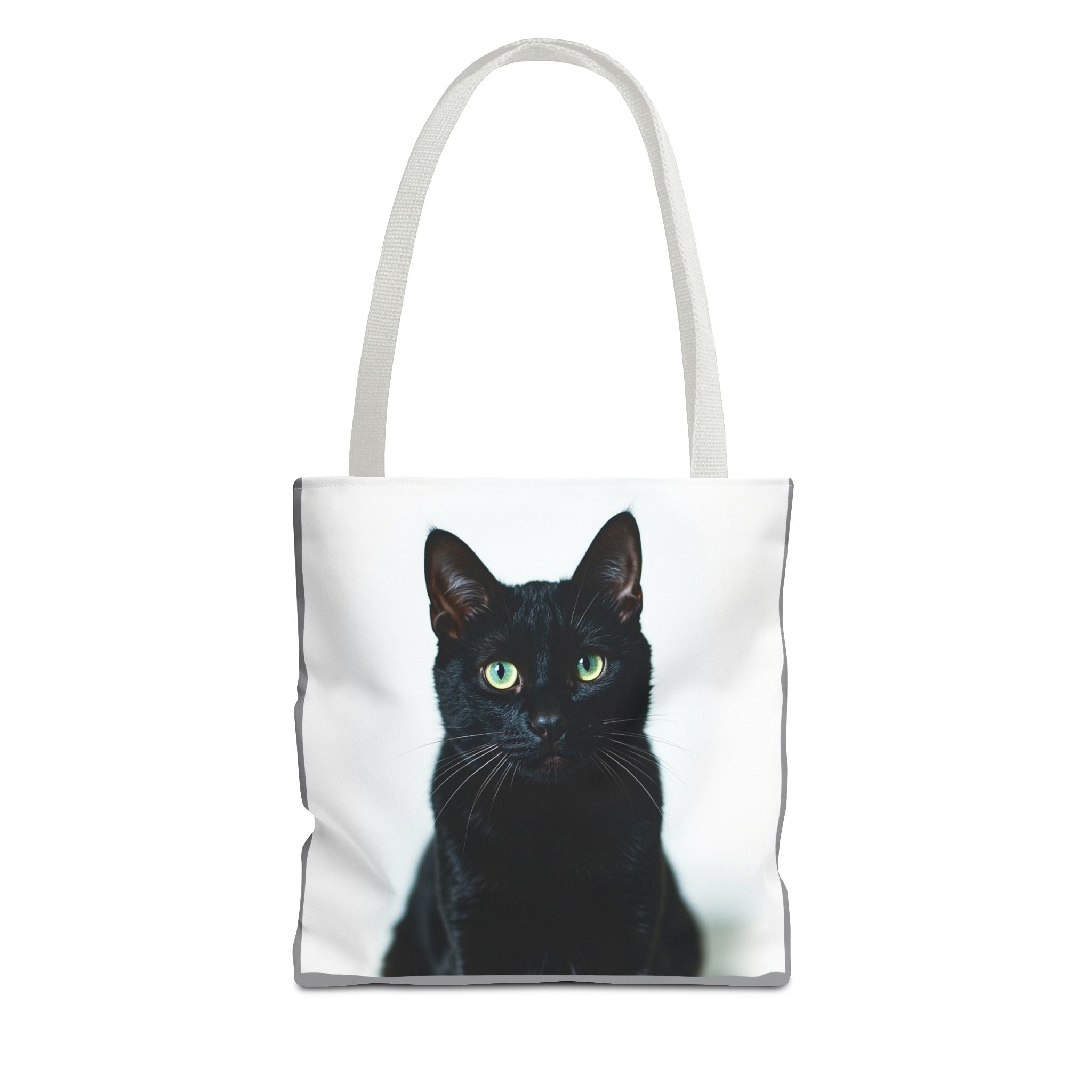 Tote Bag - Black Cat, Carry-All Shoulder Bag, Reusable Shopping Tote, Gift for Animal Lovers