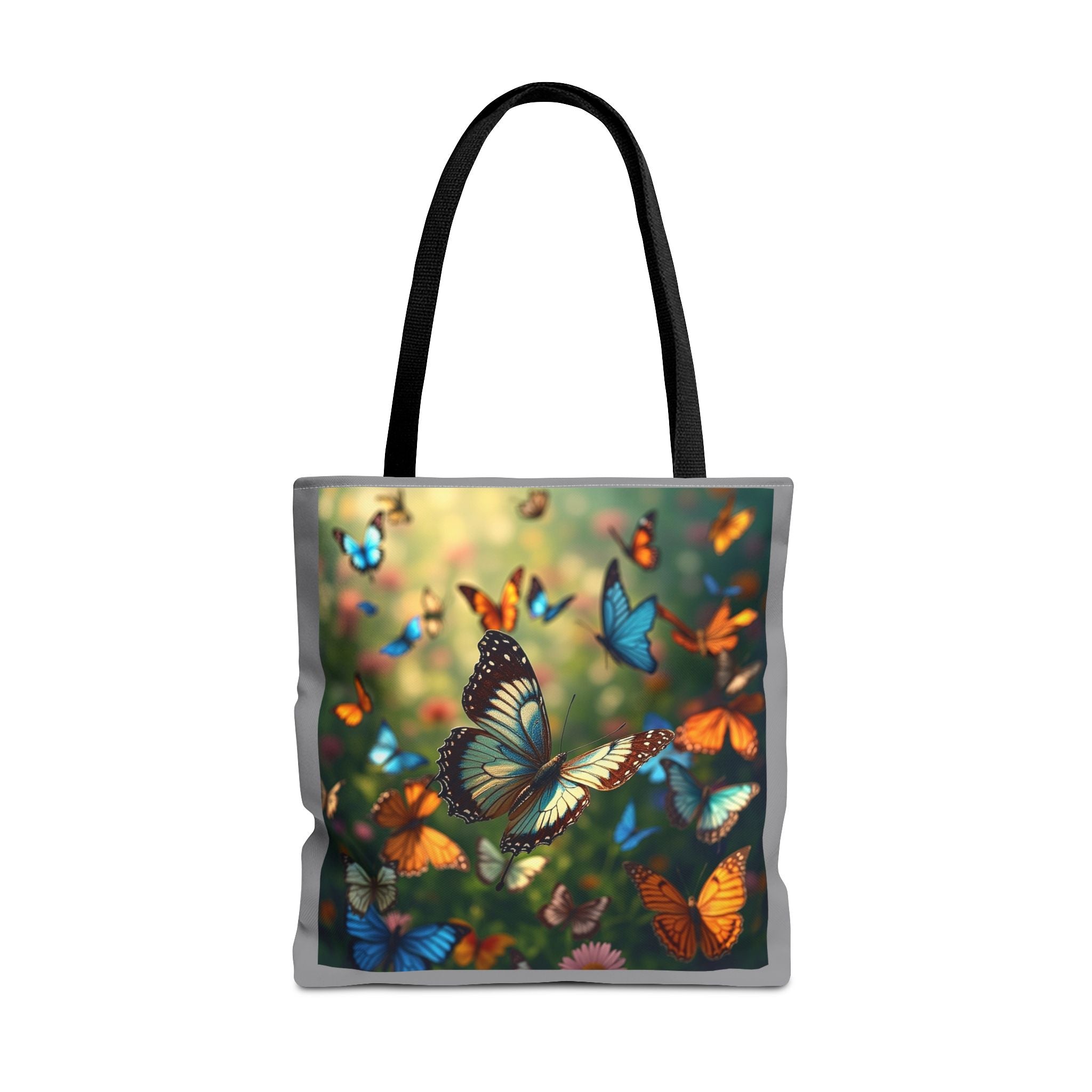 Butterfly Swam 1 Tote Bag - Floral Nature Garden Shopping Bag, Reusable Canvas Handbag, Eco-Friendly Market Tote, Gift for Her, Spring