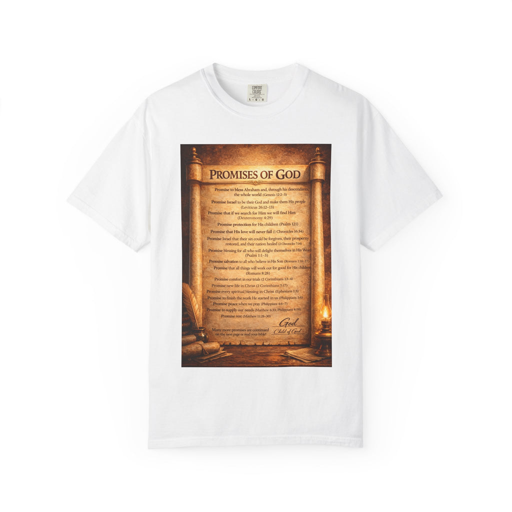 Promises of God T-shirt | Spiritual Praise Tee, Religious Faith Graphic