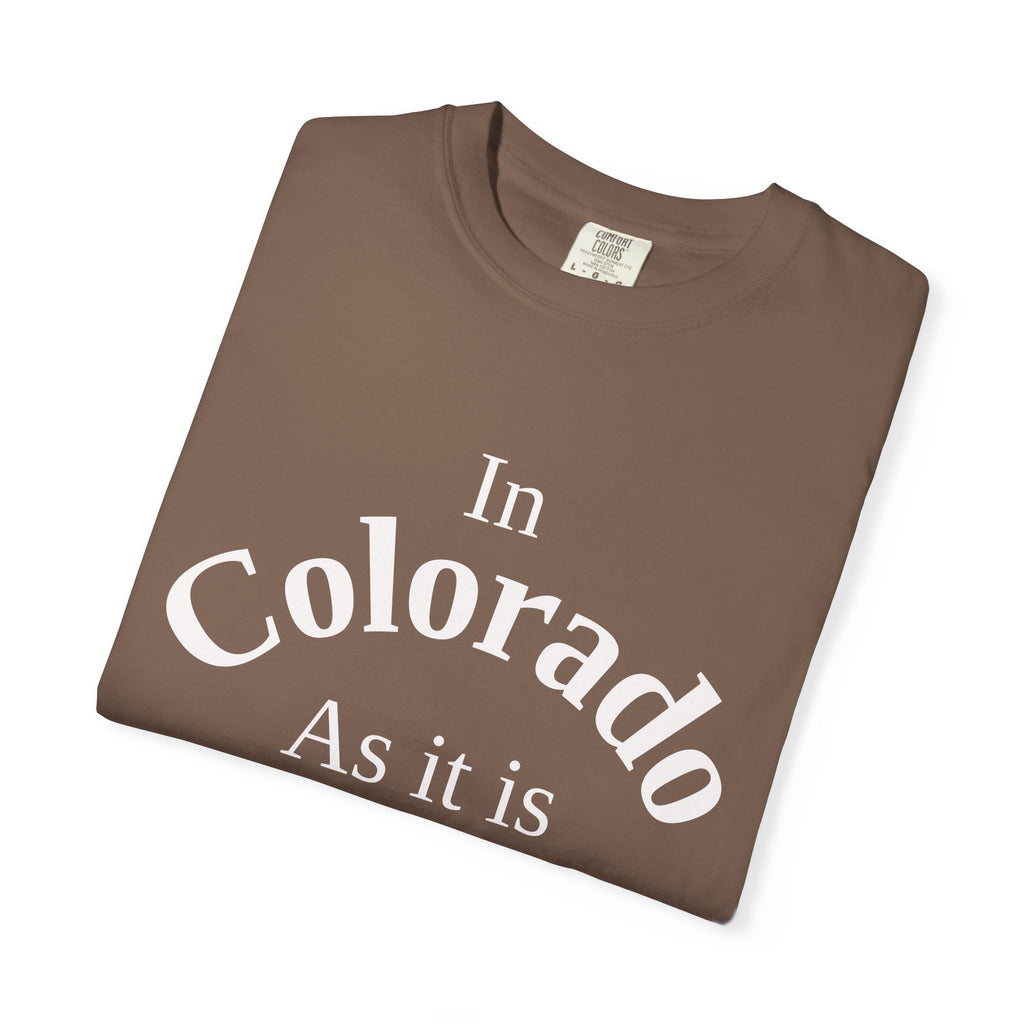 Colorado Unisex T-Shirt, Matthew 6:10 Faith Apparel, Everyday Inspiration Tee, Home State Love Christian Clothing