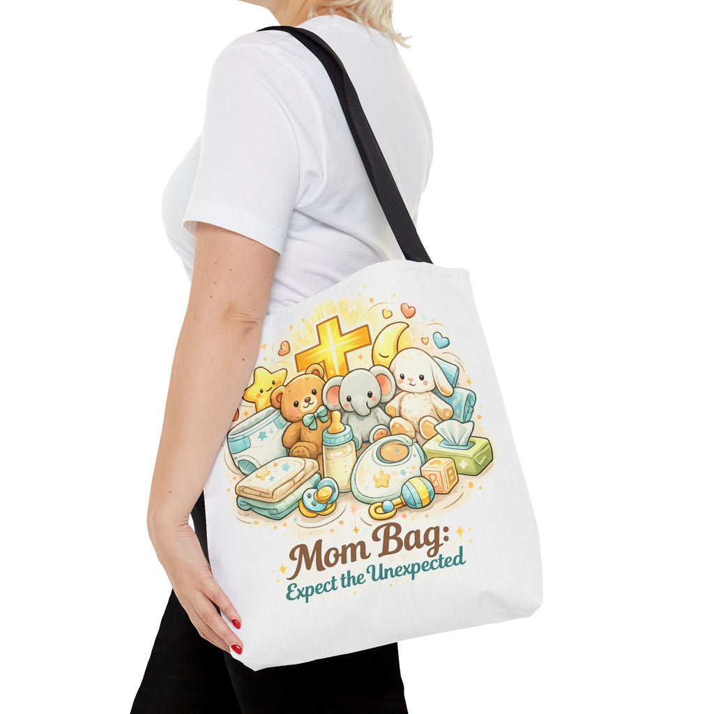 Mom Bag White Tote Bag | All-Over Print Tote