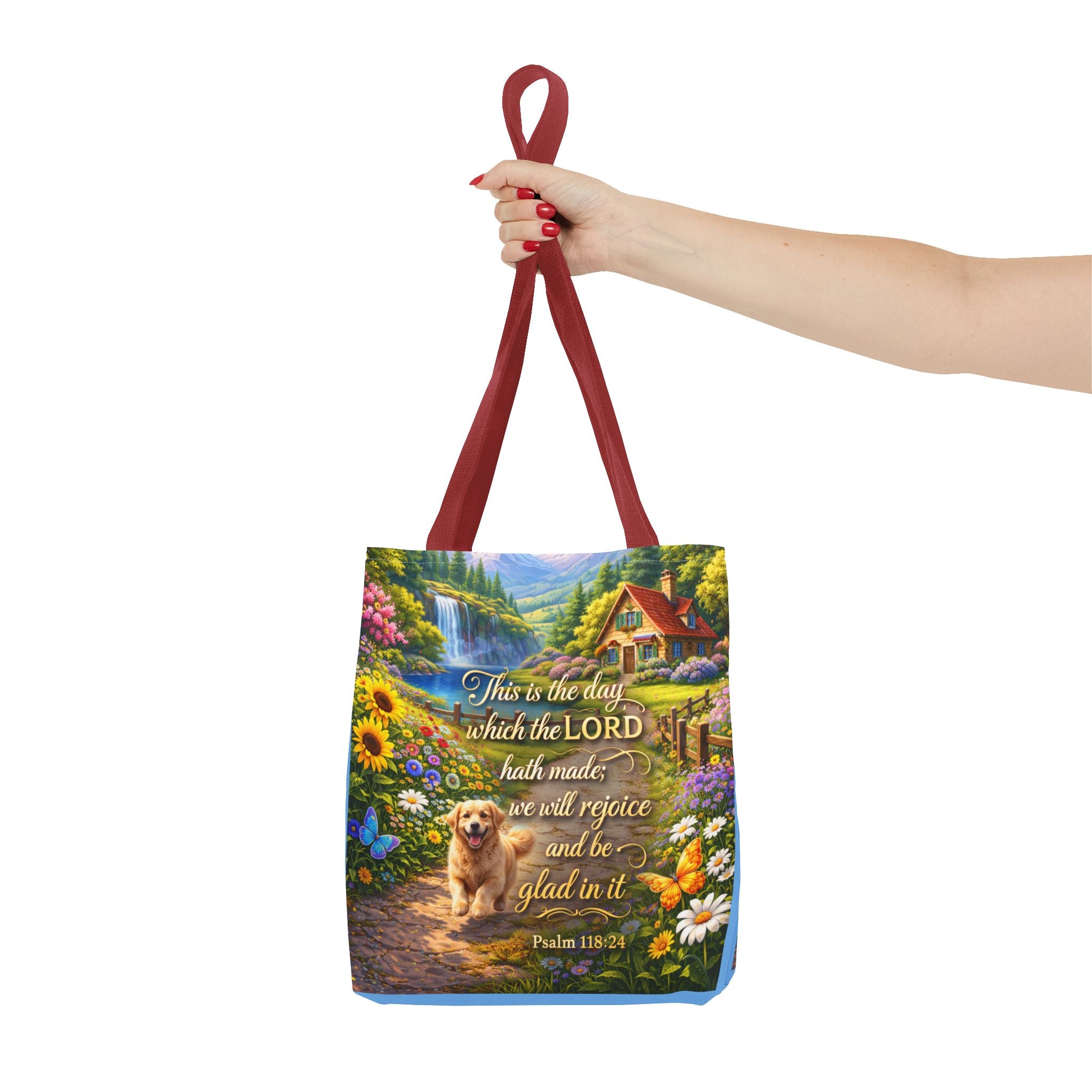 This Is The Day Which The Lord Hath Made | Christian Tote Bag | Scripture Canvas Tote