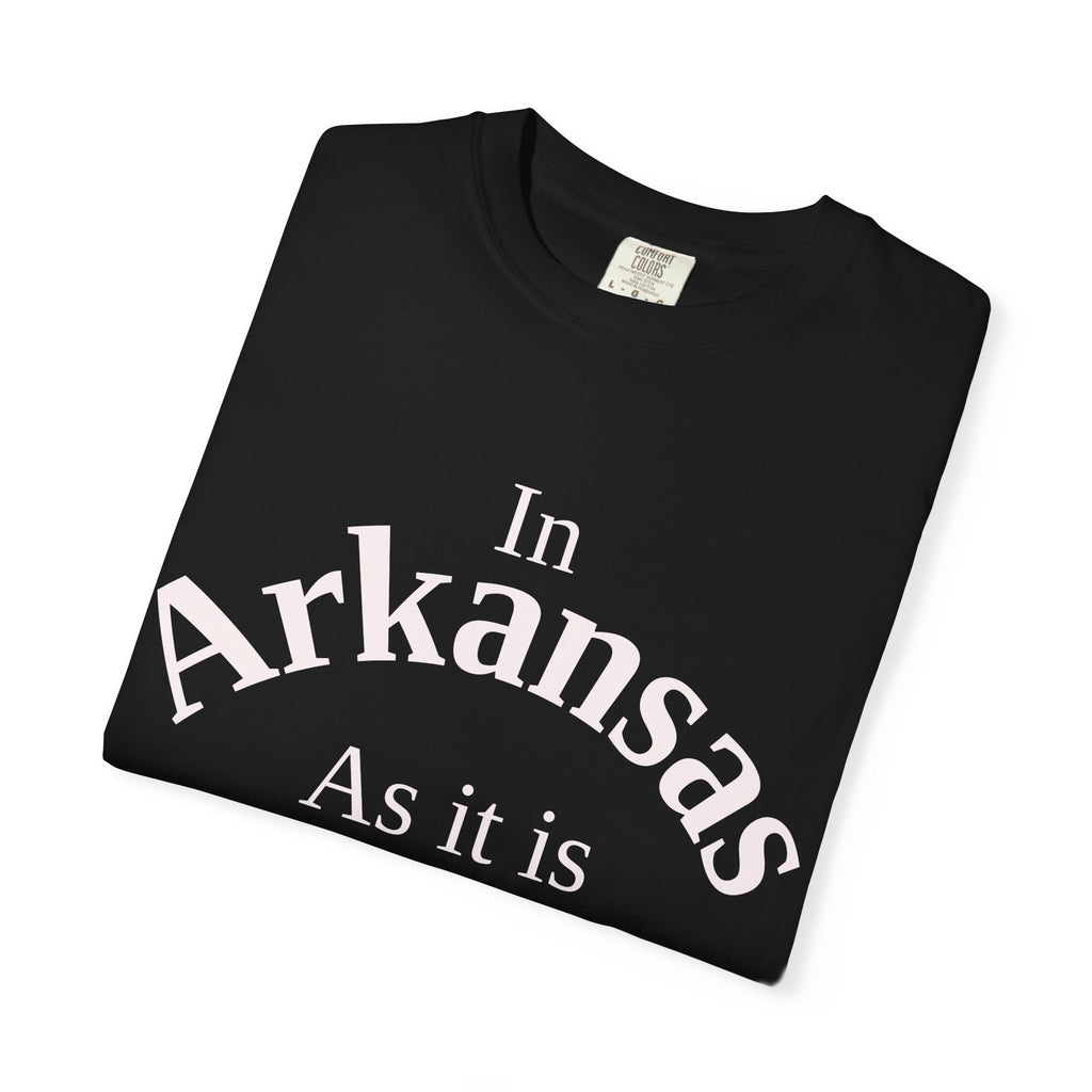 Arkansas Unisex T-Shirt, Matthew 6:10 Faith Apparel, Everyday Inspiration Tee, Home State Love Christian Clothing