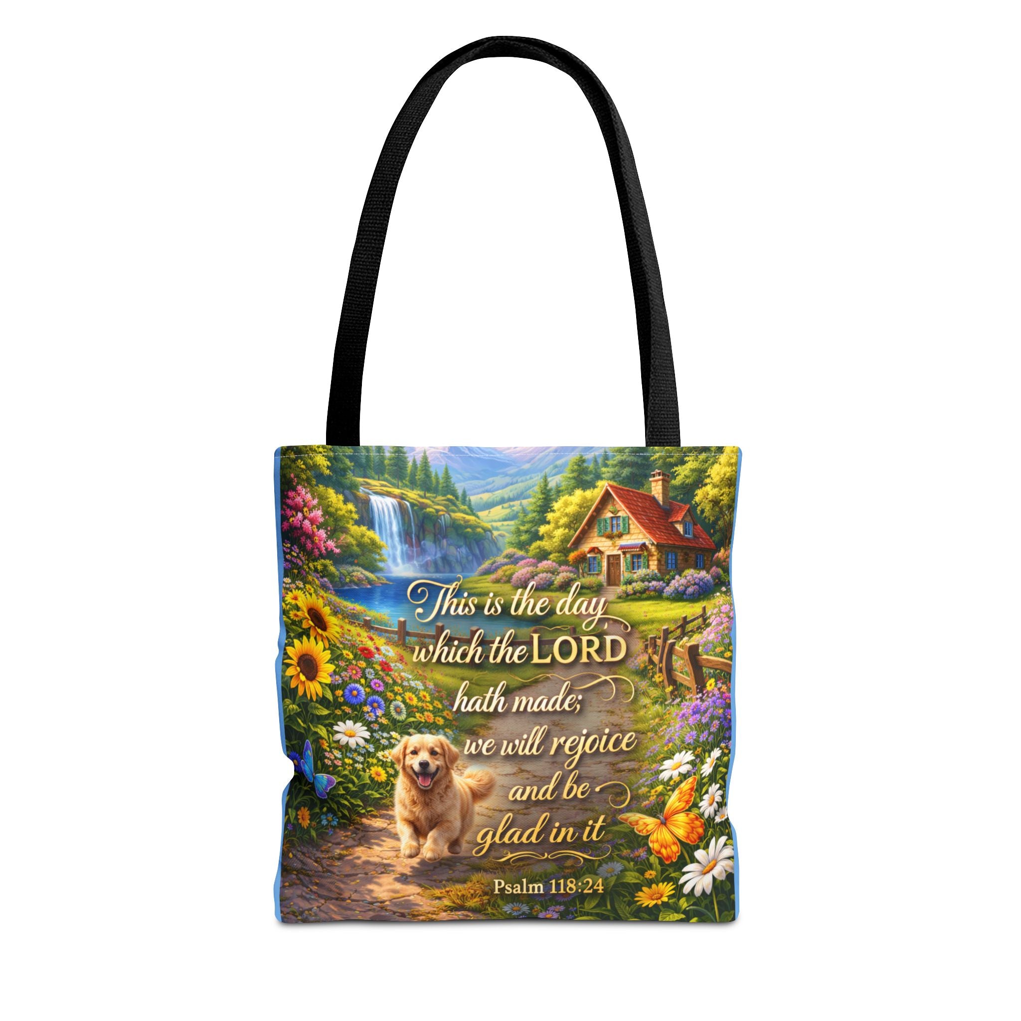 This Is The Day Which The Lord Hath Made | Christian Tote Bag | Scripture Canvas Tote