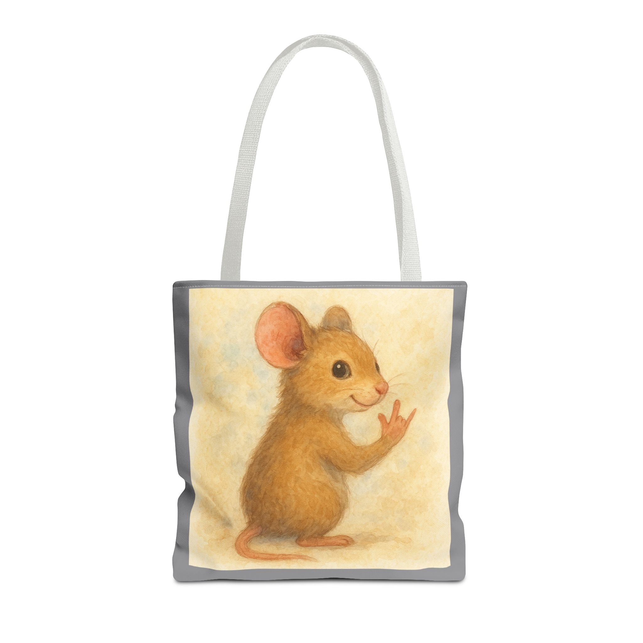 Tote Bag - Mouse 2 I Love You, Cute Animal Print, Carry-All Shoulder Bag, Reusable Shopping Tote, Gift for Animal Lovers