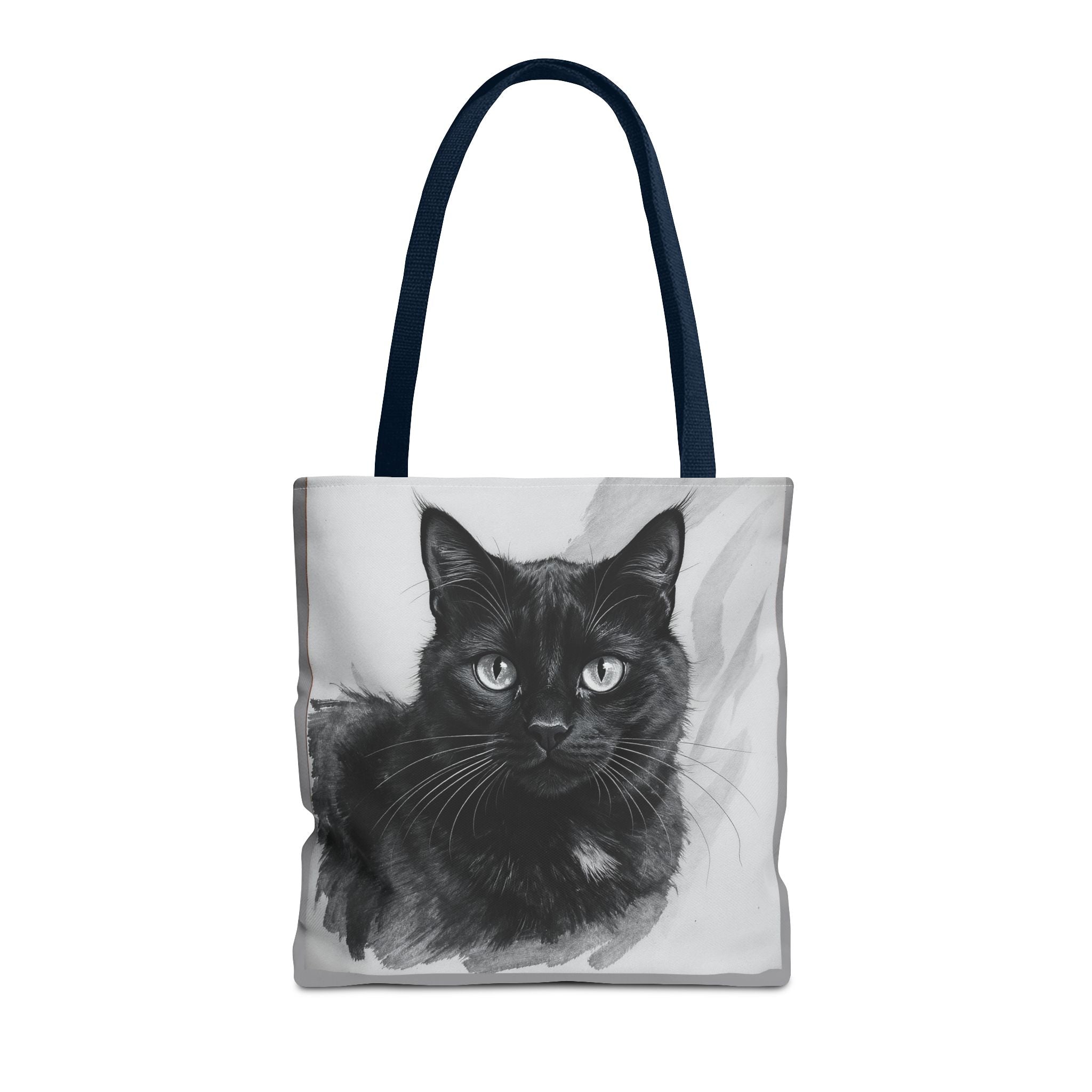 Tote Bag - Charcoal Cat, Carry-All Shoulder Bag, Reusable Shopping Tote, Gift for Animal Lovers