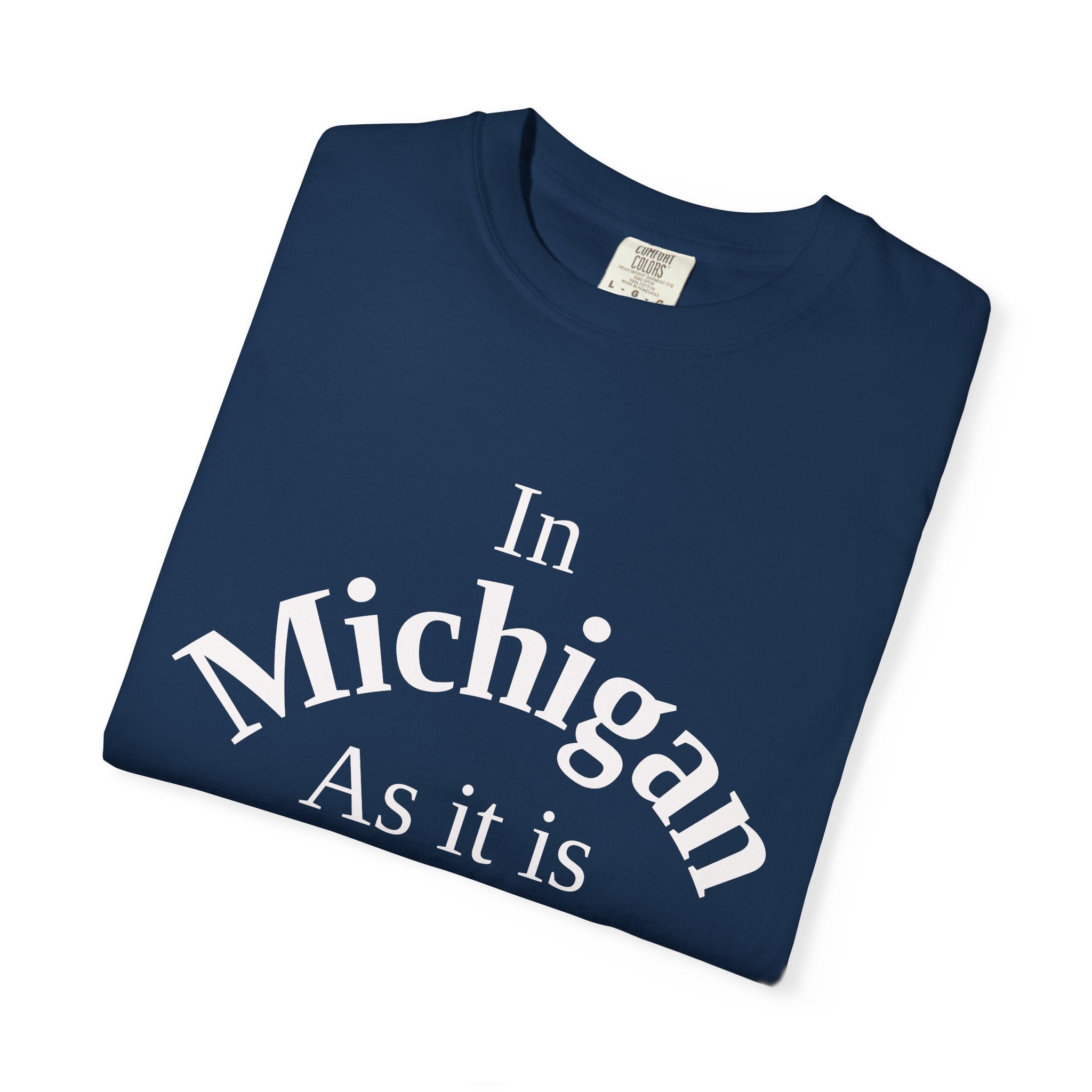 Michigan Unisex T-Shirt, Matthew 6:10 Faith Apparel, Everyday Inspiration Tee, Home State Love Christian Clothing