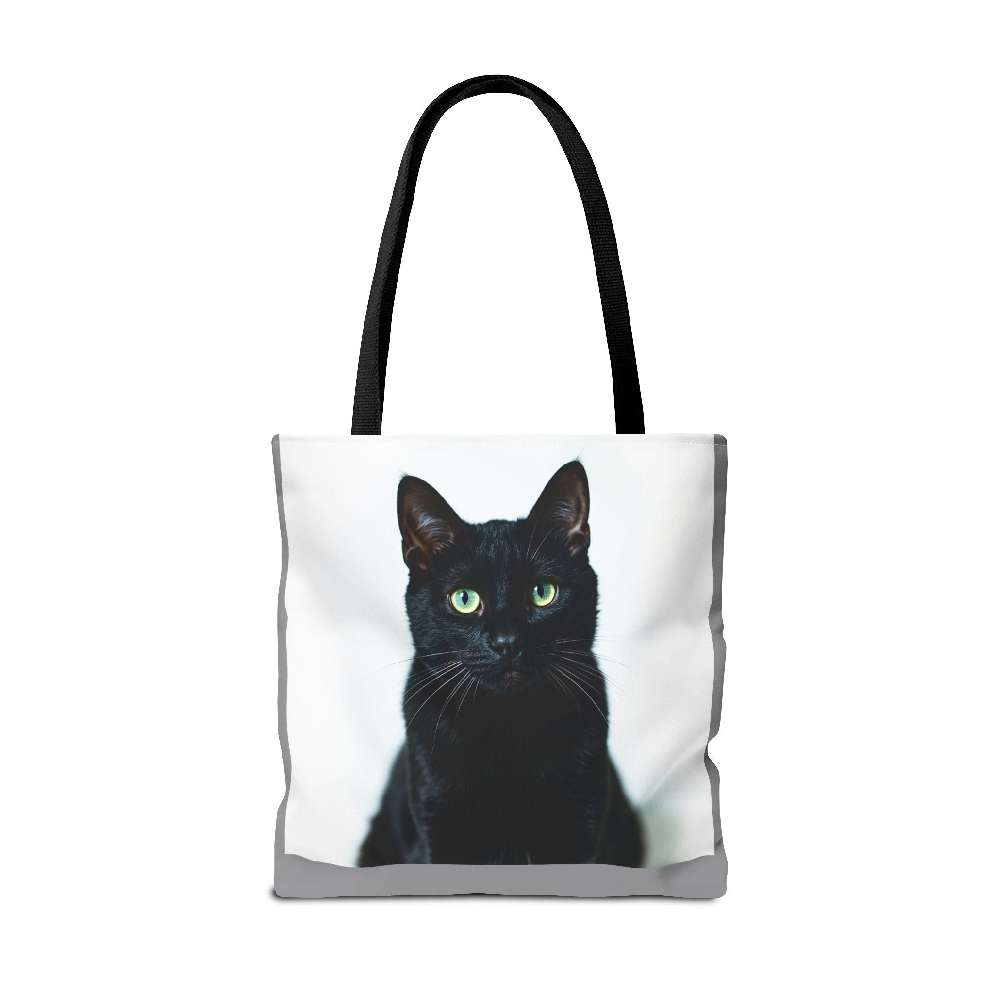 Tote Bag - Black Cat, Carry-All Shoulder Bag, Reusable Shopping Tote, Gift for Animal Lovers