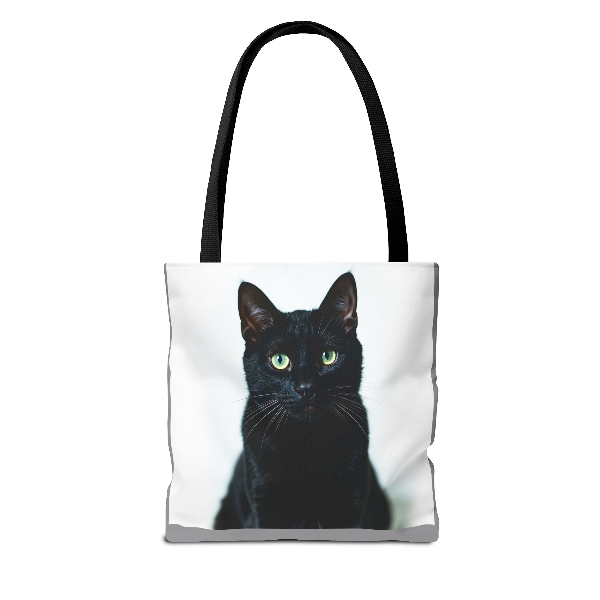 Tote Bag - Black Cat, Carry-All Shoulder Bag, Reusable Shopping Tote, Gift for Animal Lovers