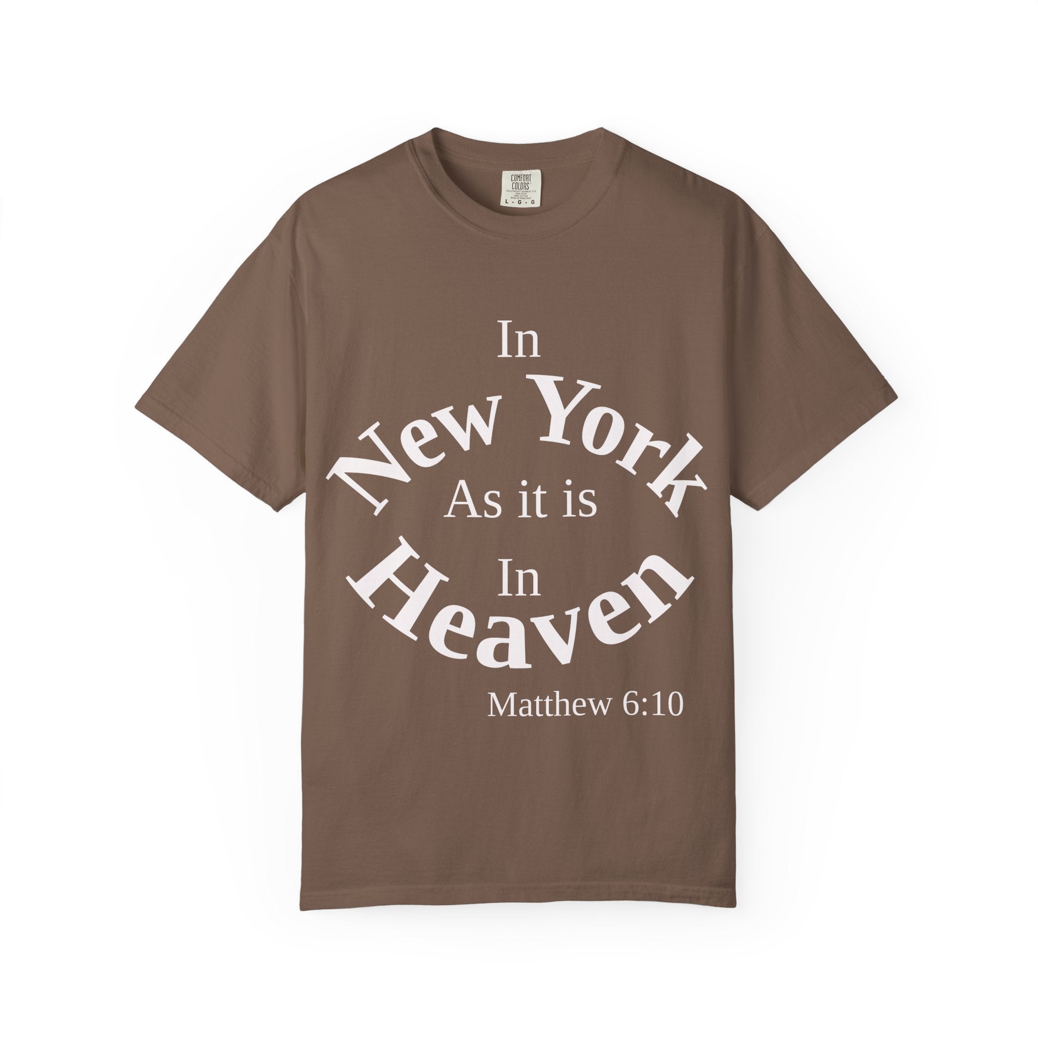 New York Unisex T-Shirt, Matthew 6:10 Faith Apparel, Everyday Inspiration Tee, Hometown Love Christian Clothing