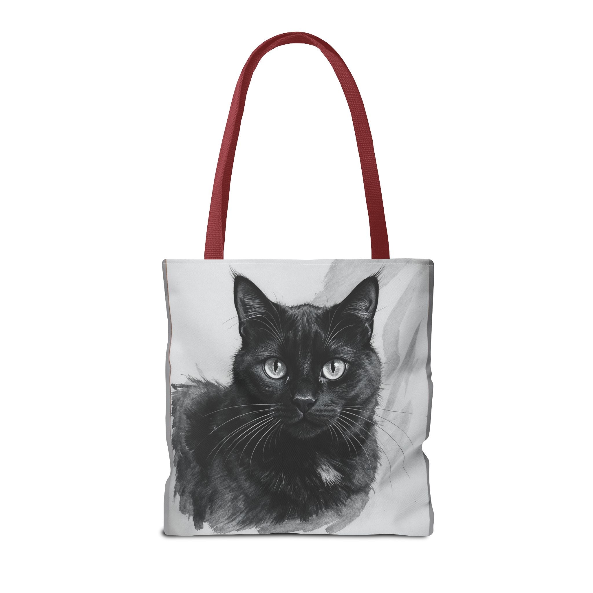 Tote Bag - Charcoal Cat, Carry-All Shoulder Bag, Reusable Shopping Tote, Gift for Animal Lovers