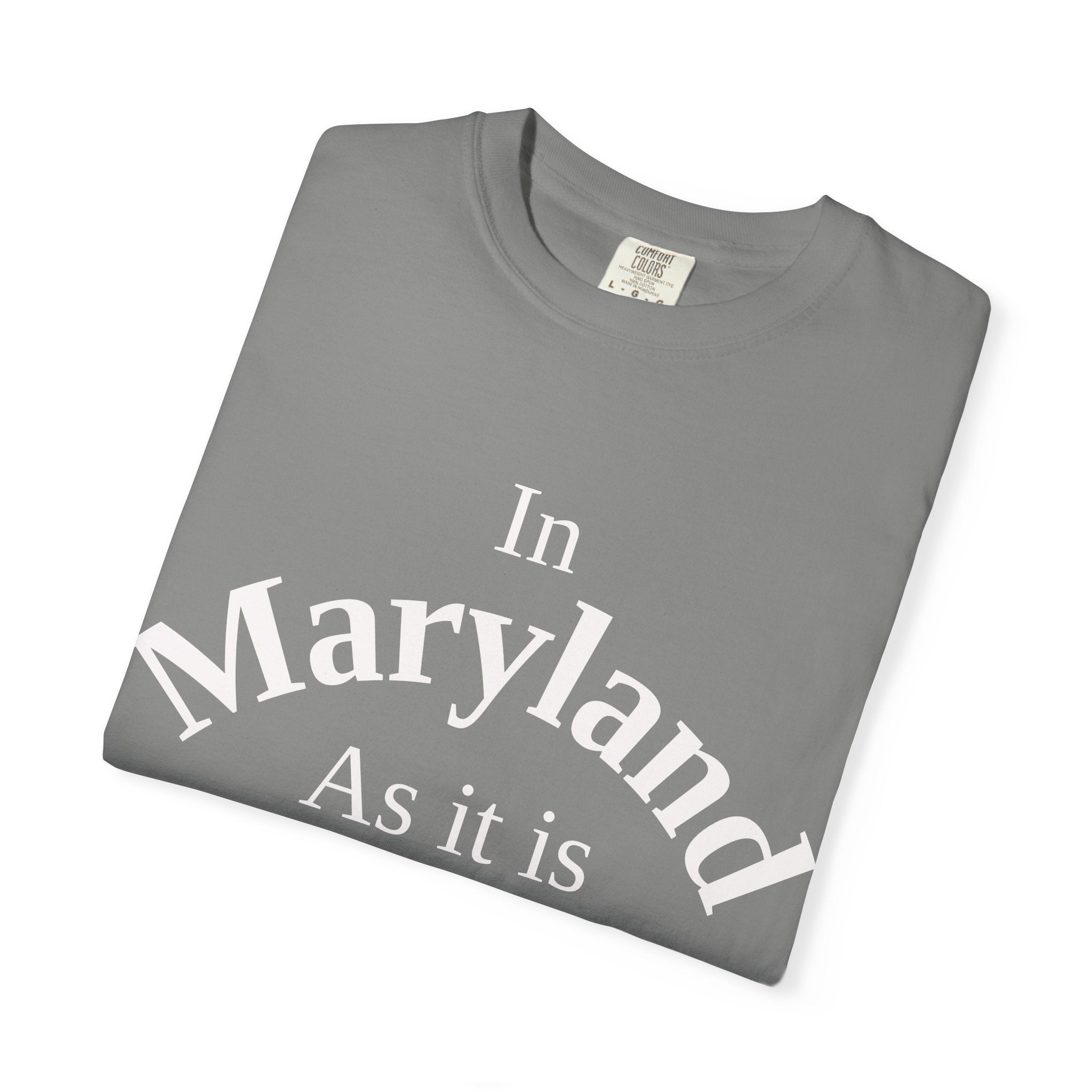 Maryland Unisex T-Shirt, Matthew 6:10 Faith Apparel, Everyday Inspiration Tee, Home State Love Christian Clothing