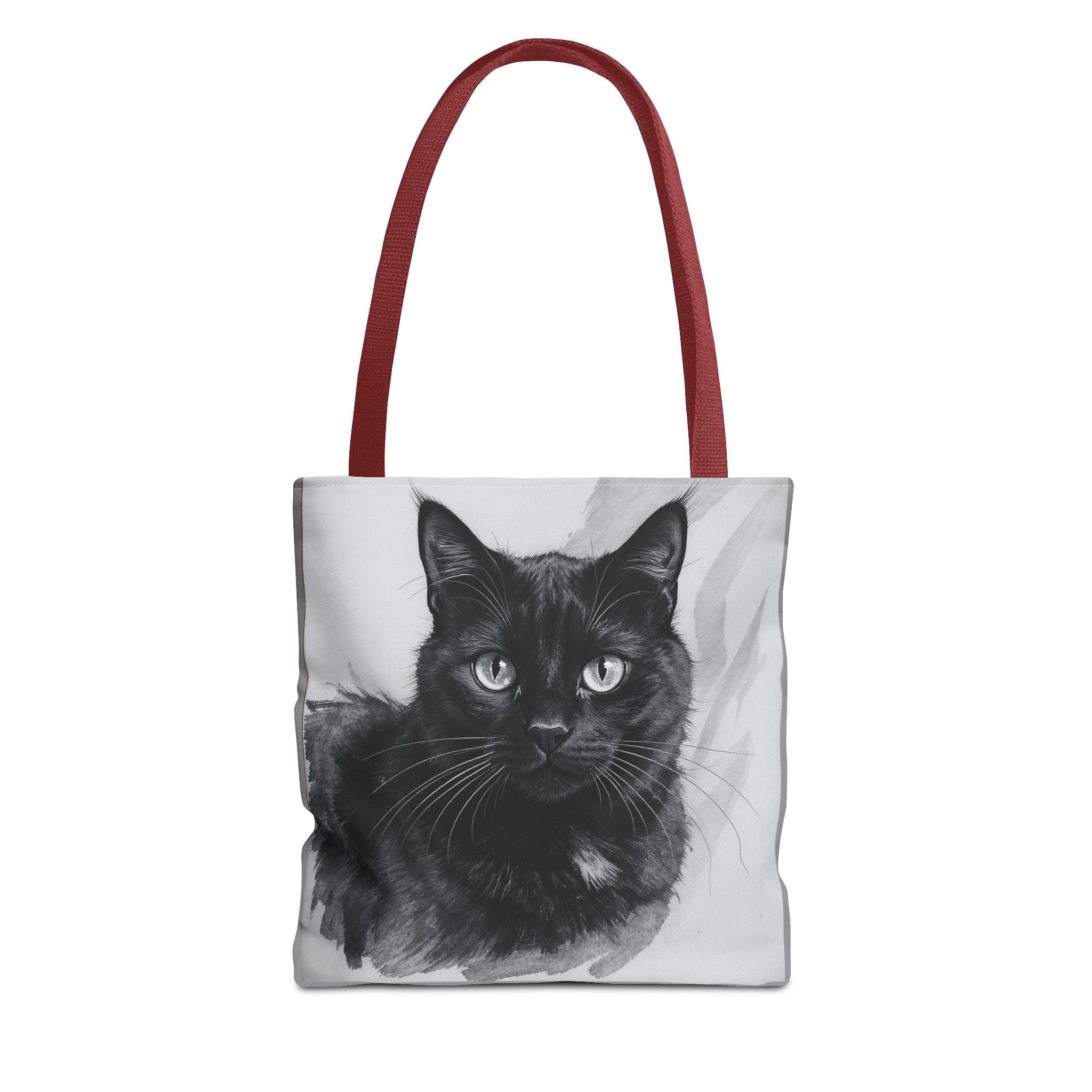 Tote Bag - Charcoal Cat, Carry-All Shoulder Bag, Reusable Shopping Tote, Gift for Animal Lovers
