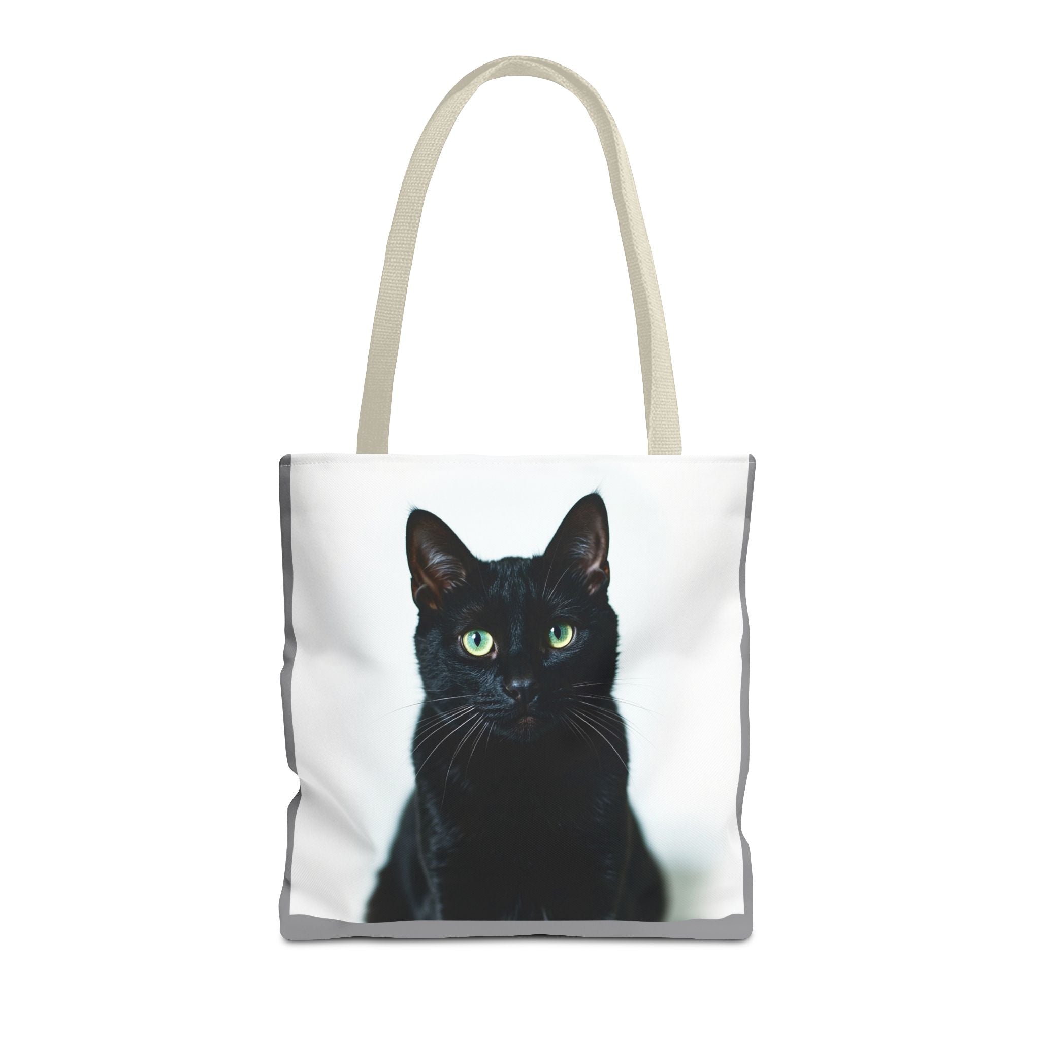 Tote Bag - Black Cat, Carry-All Shoulder Bag, Reusable Shopping Tote, Gift for Animal Lovers