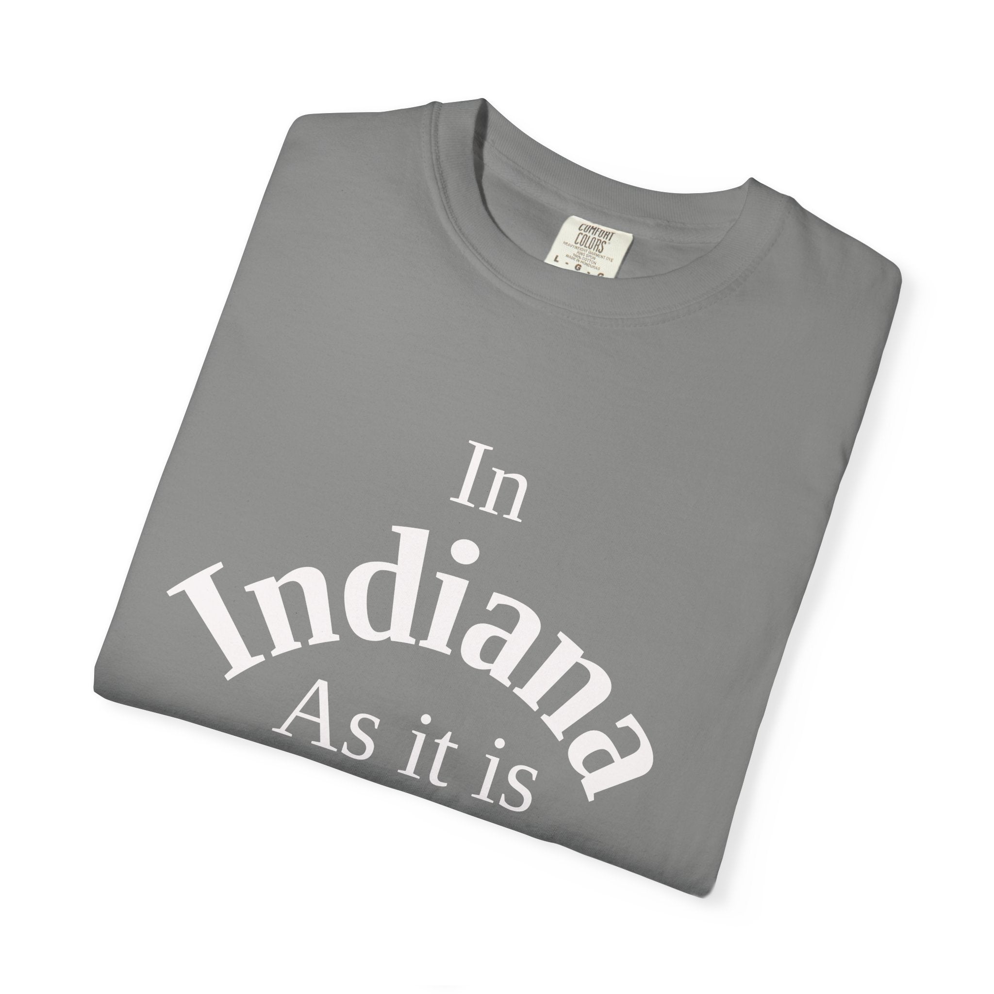 Indiana Unisex T-Shirt, Matthew 6:10 Faith Apparel, Everyday Inspiration Tee, Home State Love Christian Clothing