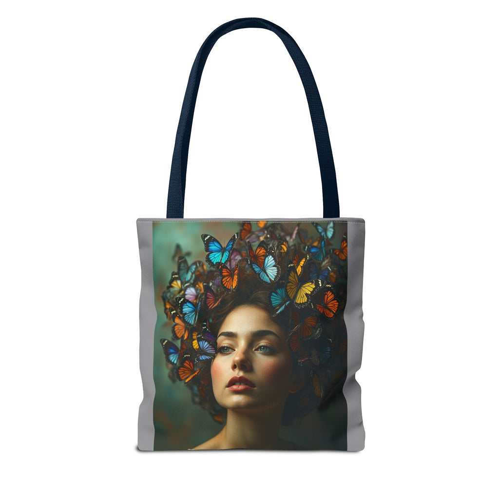 Tote Bag - Butterfly Hair, Carry-All Shoulder Bag, Reusable Shopping Tote, Gift for Animal Lovers