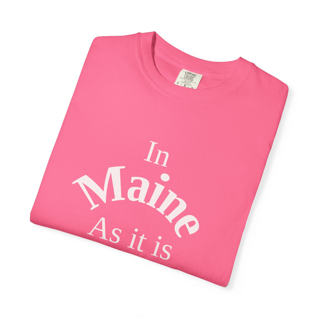 Maine Unisex T-Shirt, Matthew 6:10 Faith Apparel, Everyday Inspiration Tee, Home State Love Christian Clothing