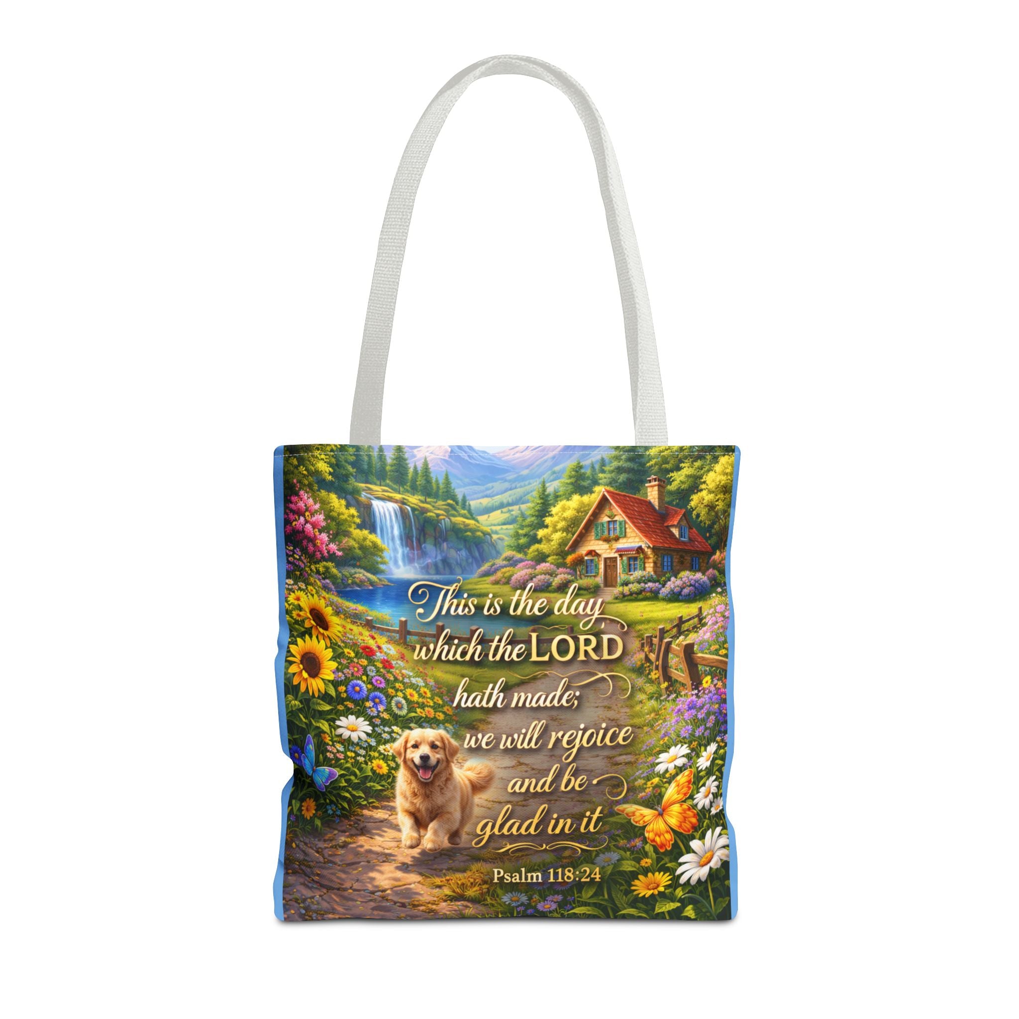This Is The Day Which The Lord Hath Made | Christian Tote Bag | Scripture Canvas Tote