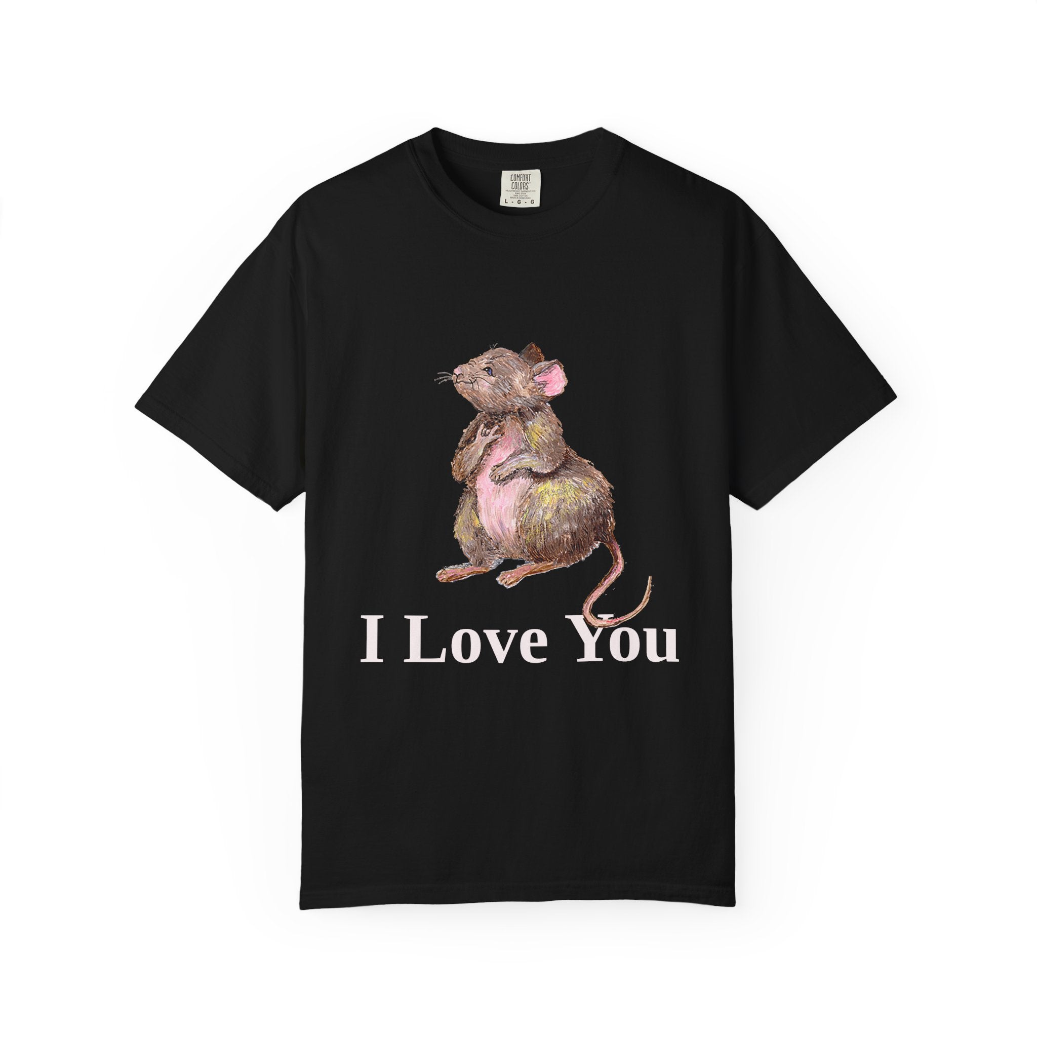 I Love You Mouse Version 1 Unisex T-shirt, Apparel, Clothing, Cute Mouse Tee, Christian Gift, Casual Top