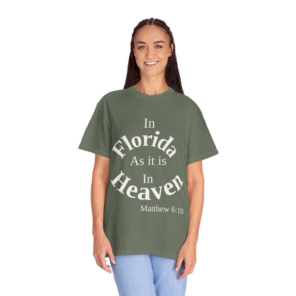 Florida Unisex T-Shirt, Matthew 6:10 Faith Apparel, Everyday Inspiration Tee, Hometown Love Christian Clothing