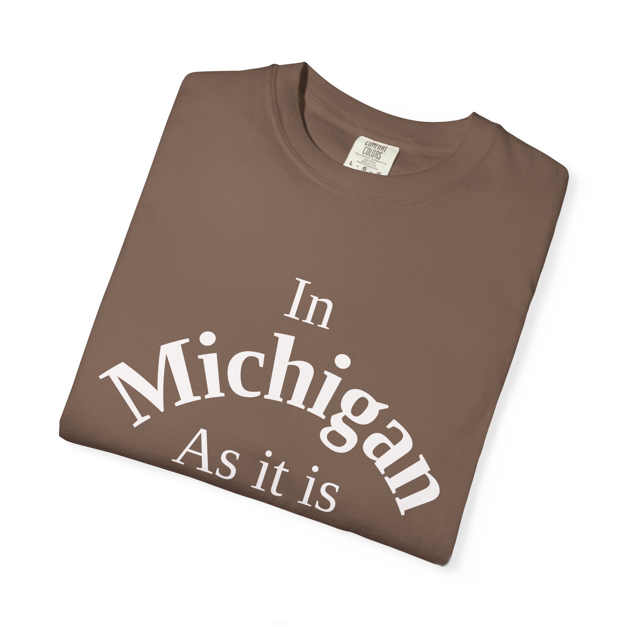 Michigan Unisex T-Shirt, Matthew 6:10 Faith Apparel, Everyday Inspiration Tee, Home State Love Christian Clothing