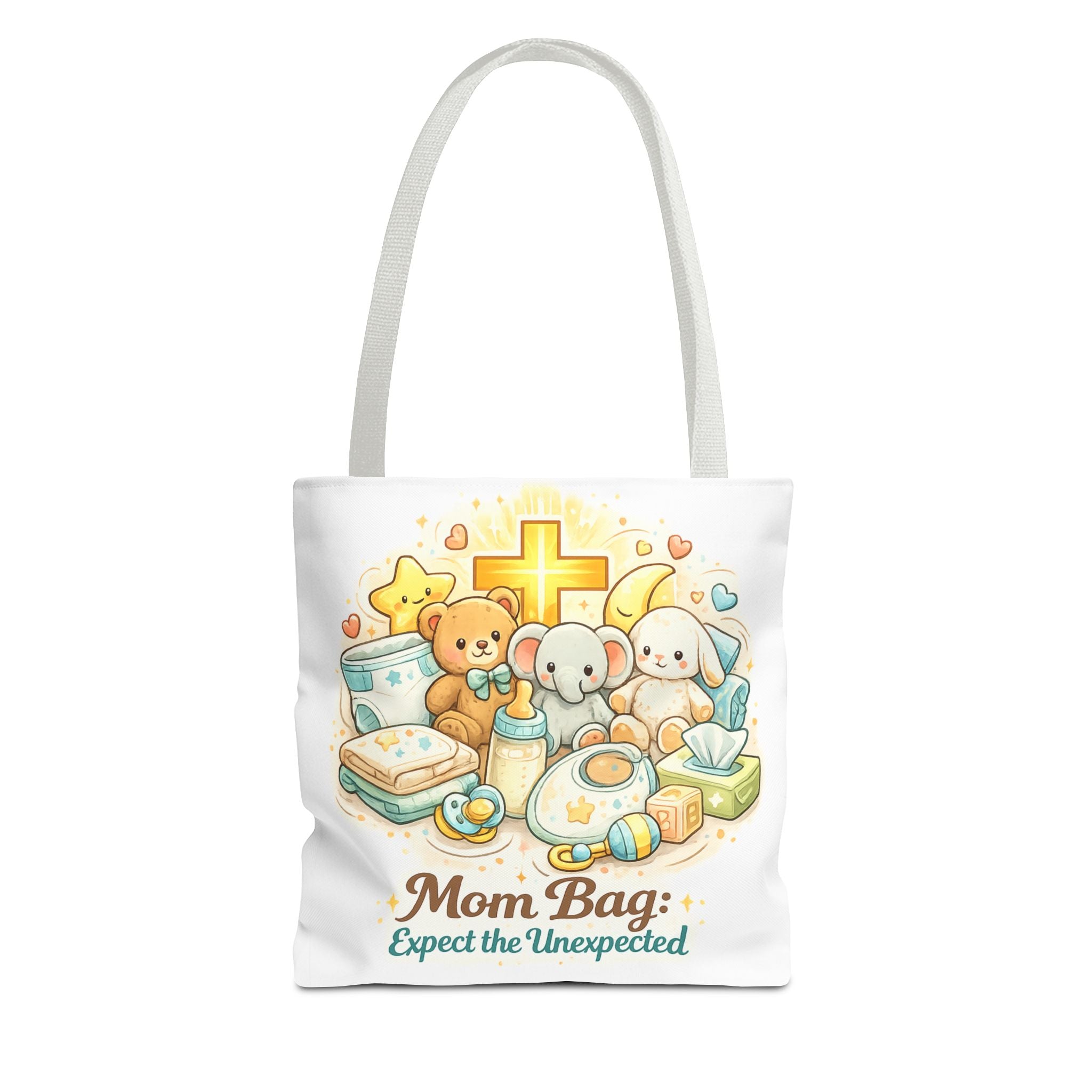 Mom Bag White Tote Bag | All-Over Print Tote