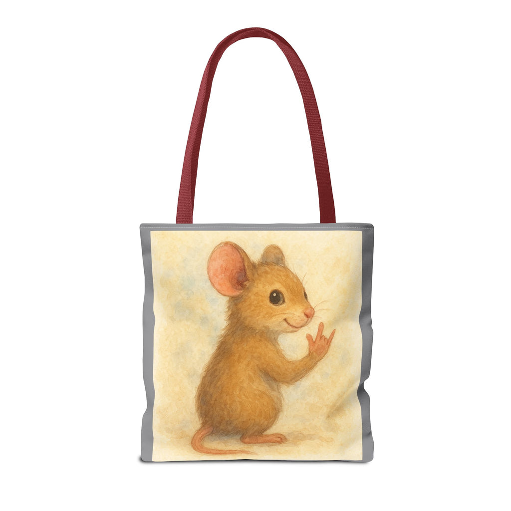 Tote Bag - Mouse 2 I Love You, Cute Animal Print, Carry-All Shoulder Bag, Reusable Shopping Tote, Gift for Animal Lovers