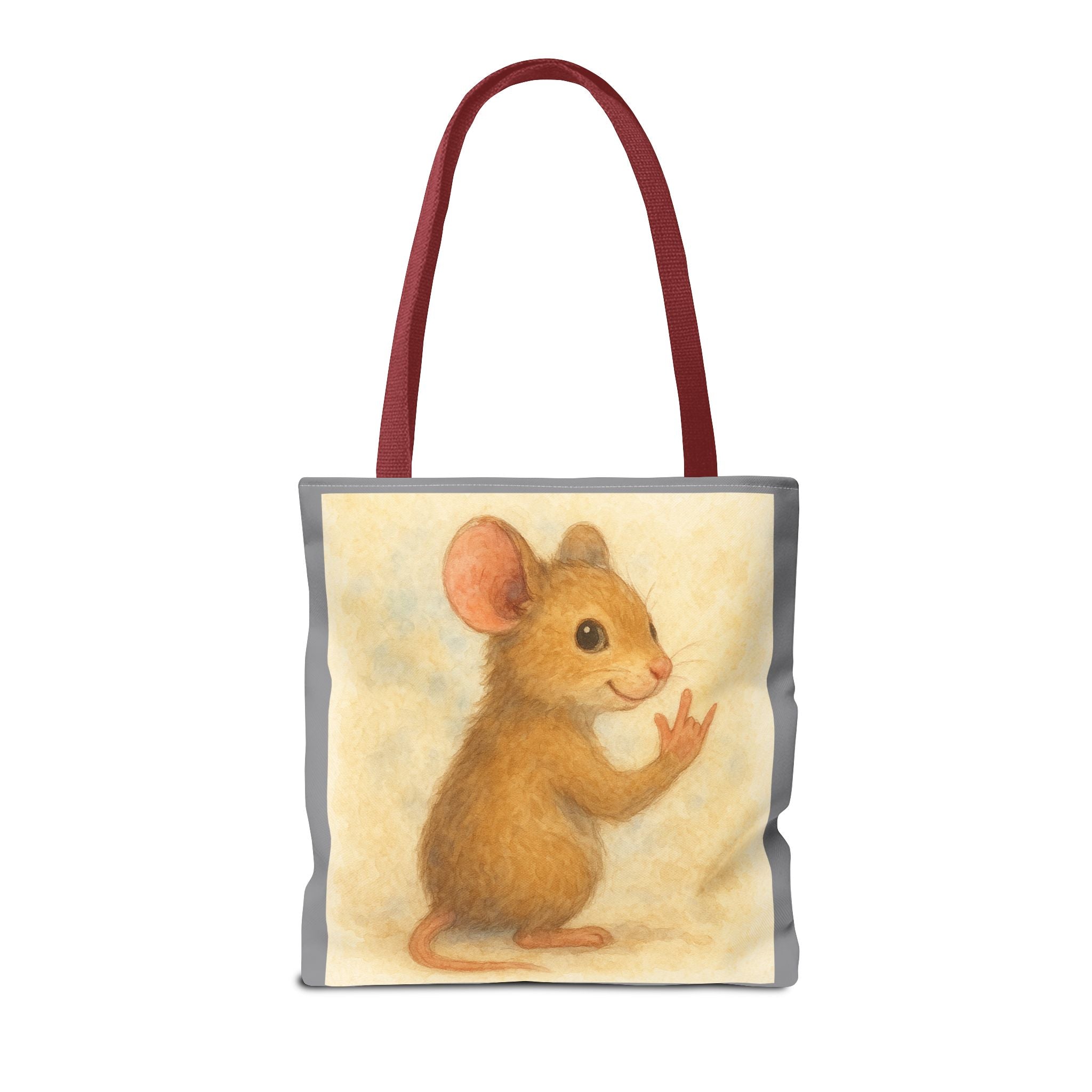 Tote Bag - Mouse 2 I Love You, Cute Animal Print, Carry-All Shoulder Bag, Reusable Shopping Tote, Gift for Animal Lovers